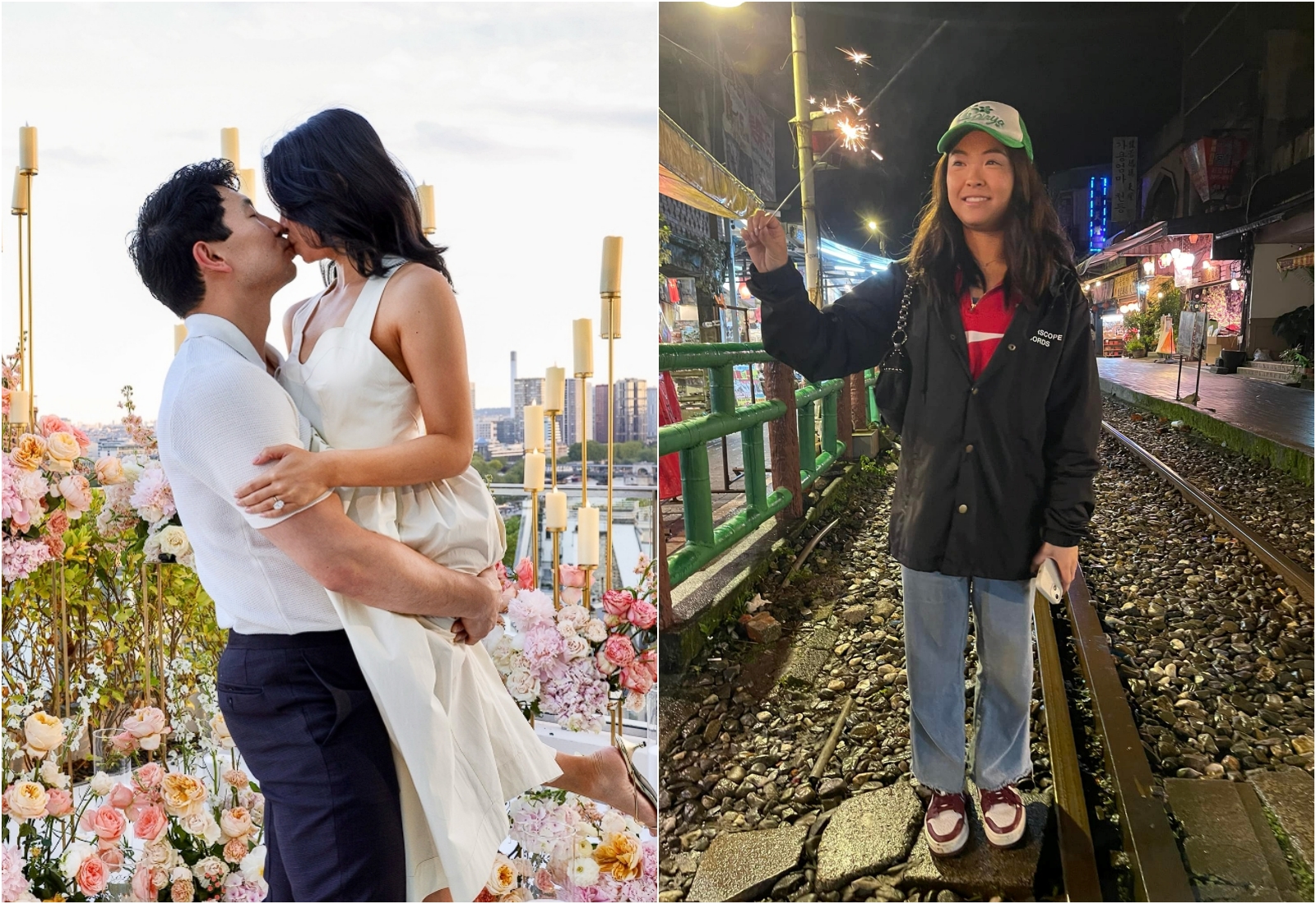 劉思慕和台裔女友求婚成功，2人曾一起到台灣旅遊。（翻攝自劉思慕Instagram、臉書）