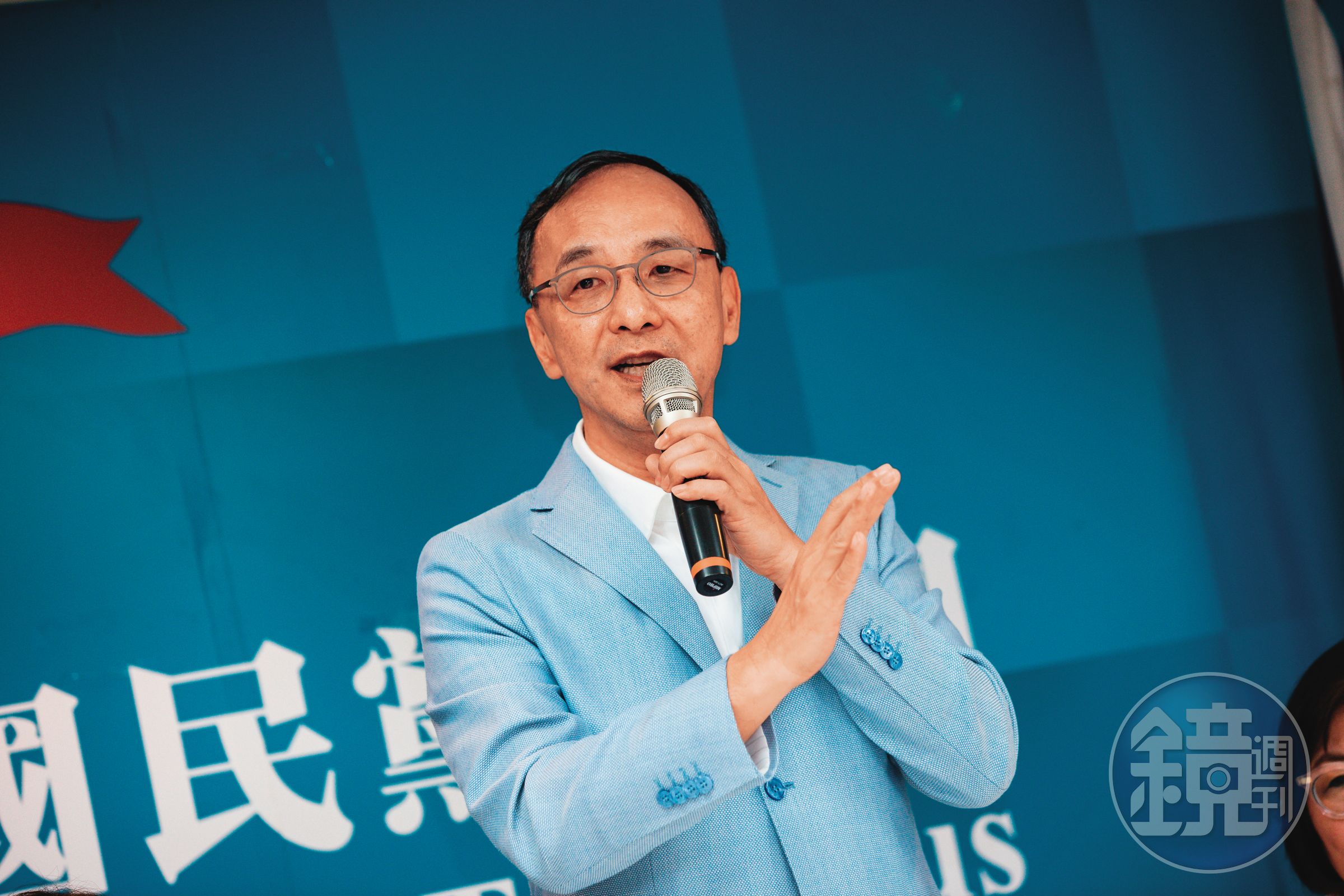 藍營內近日湧現反朱聲浪,但朱立倫(圖)獲部分民代支持,仍有望連任主席,並已著手布局2026選舉。
