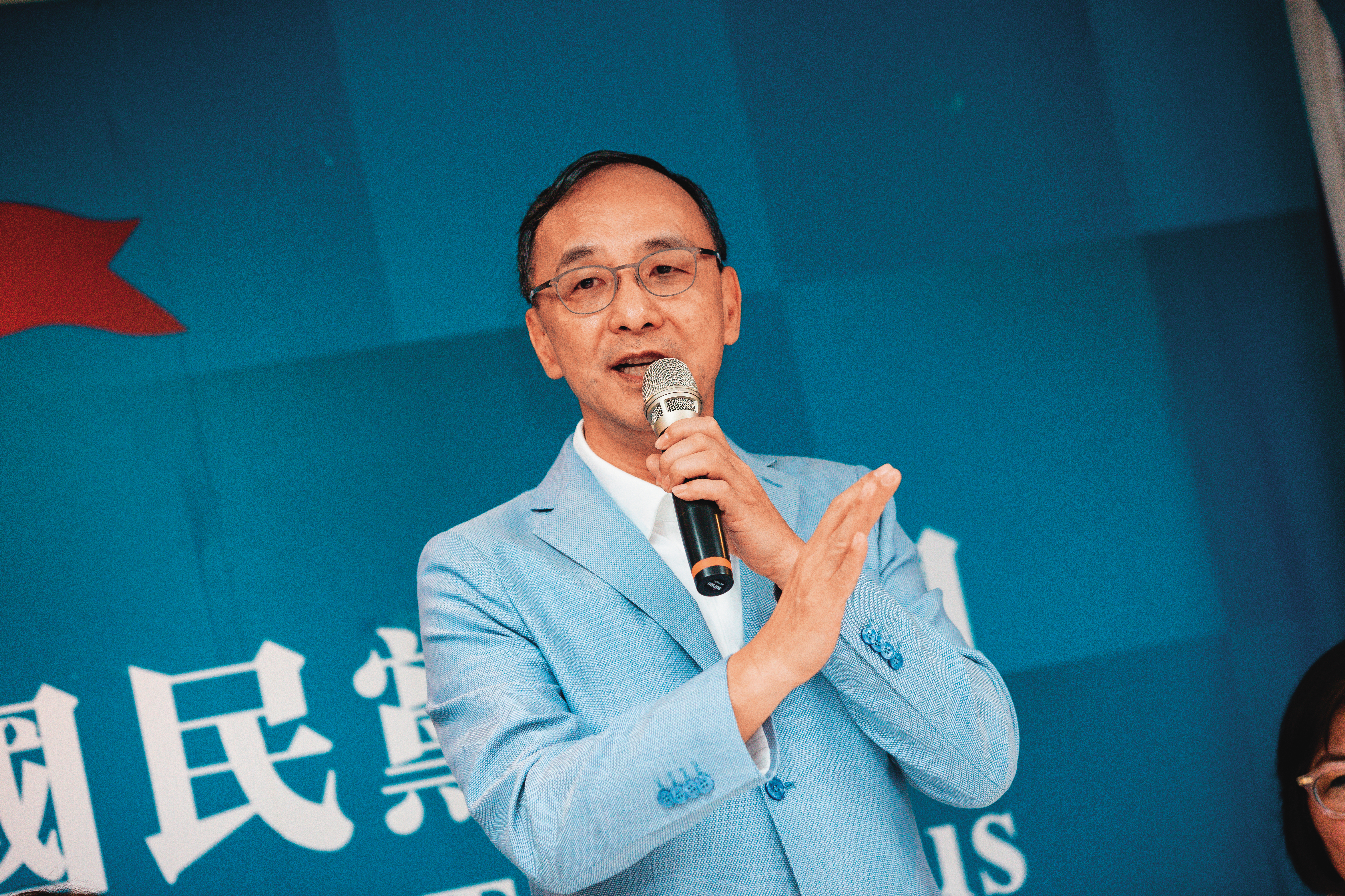 藍營內近日湧現反朱聲浪，但朱立倫（圖）獲部分民代支持，仍有望連任主席，並已著手布局2026選舉。