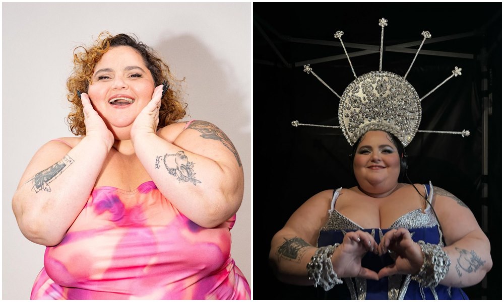 芭芭拉布奇在巴黎奧運開幕式表演中,疑似模仿「最後的晚餐」中的耶穌。(翻攝barbarabutch IG)