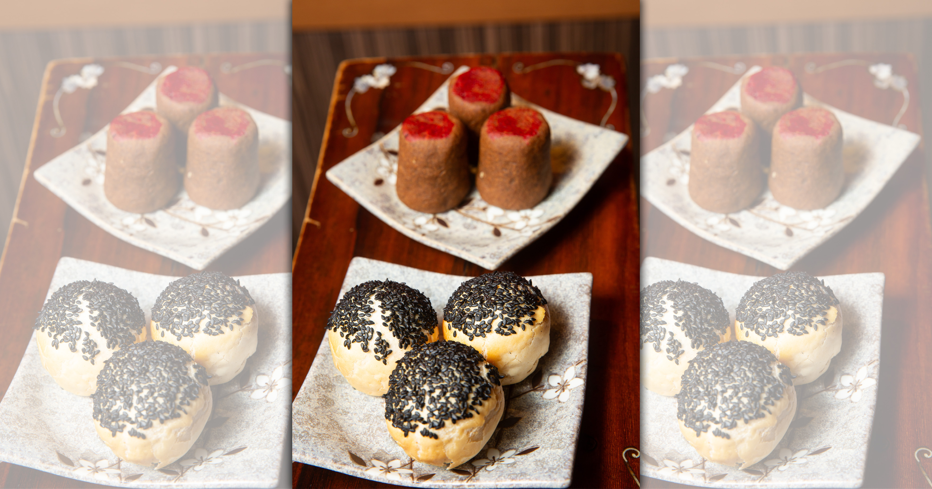 糖火燒（上）、椒鹽（下）是屬於北京回民的傳統點心，馬光耀說台灣只有他會做。（55元／個）