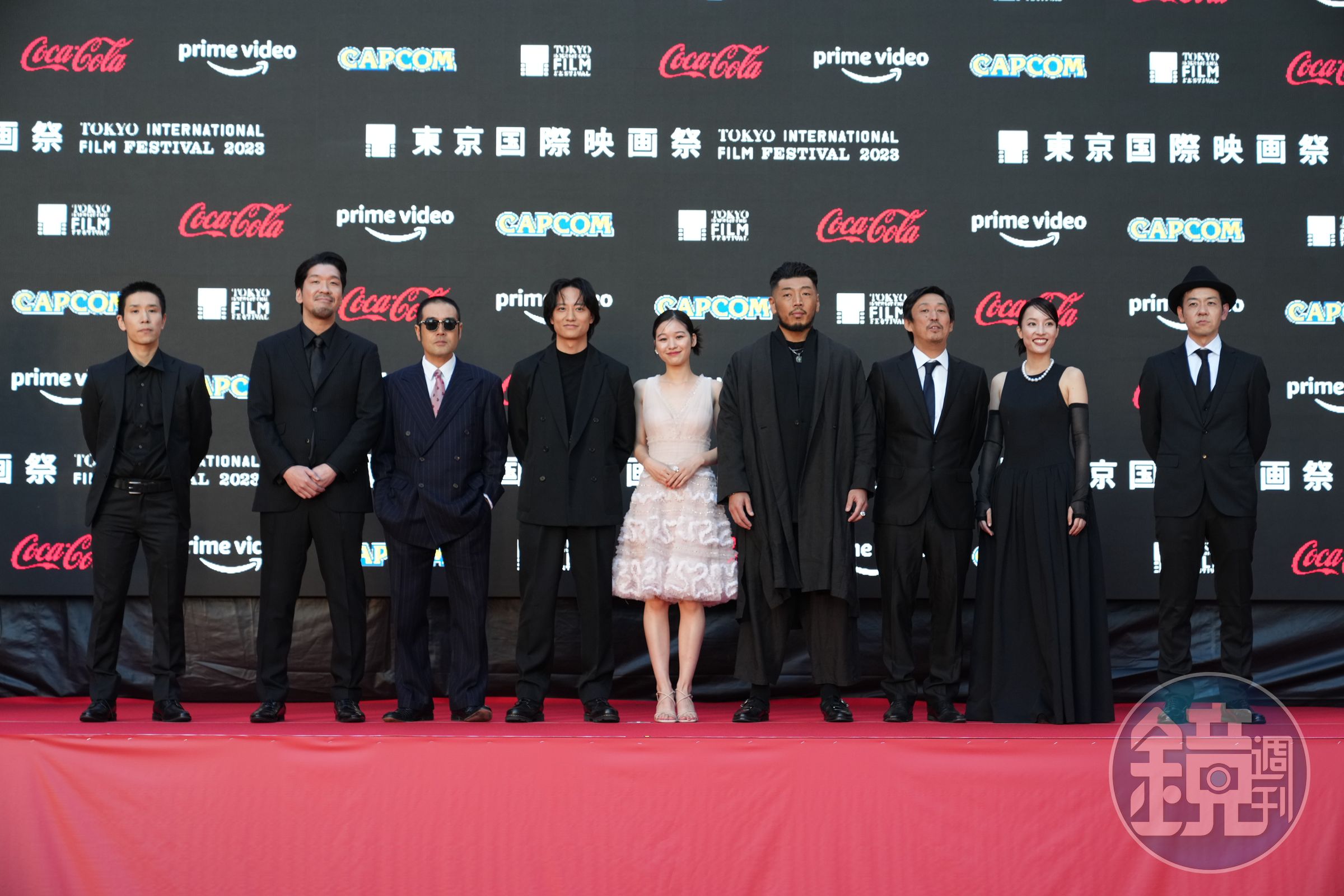 獨立片《辰巳》入選亞洲未來單元，導演與演員們都很驚訝後藤剛範（右四）在台有知名度。（東京國際影展提供）