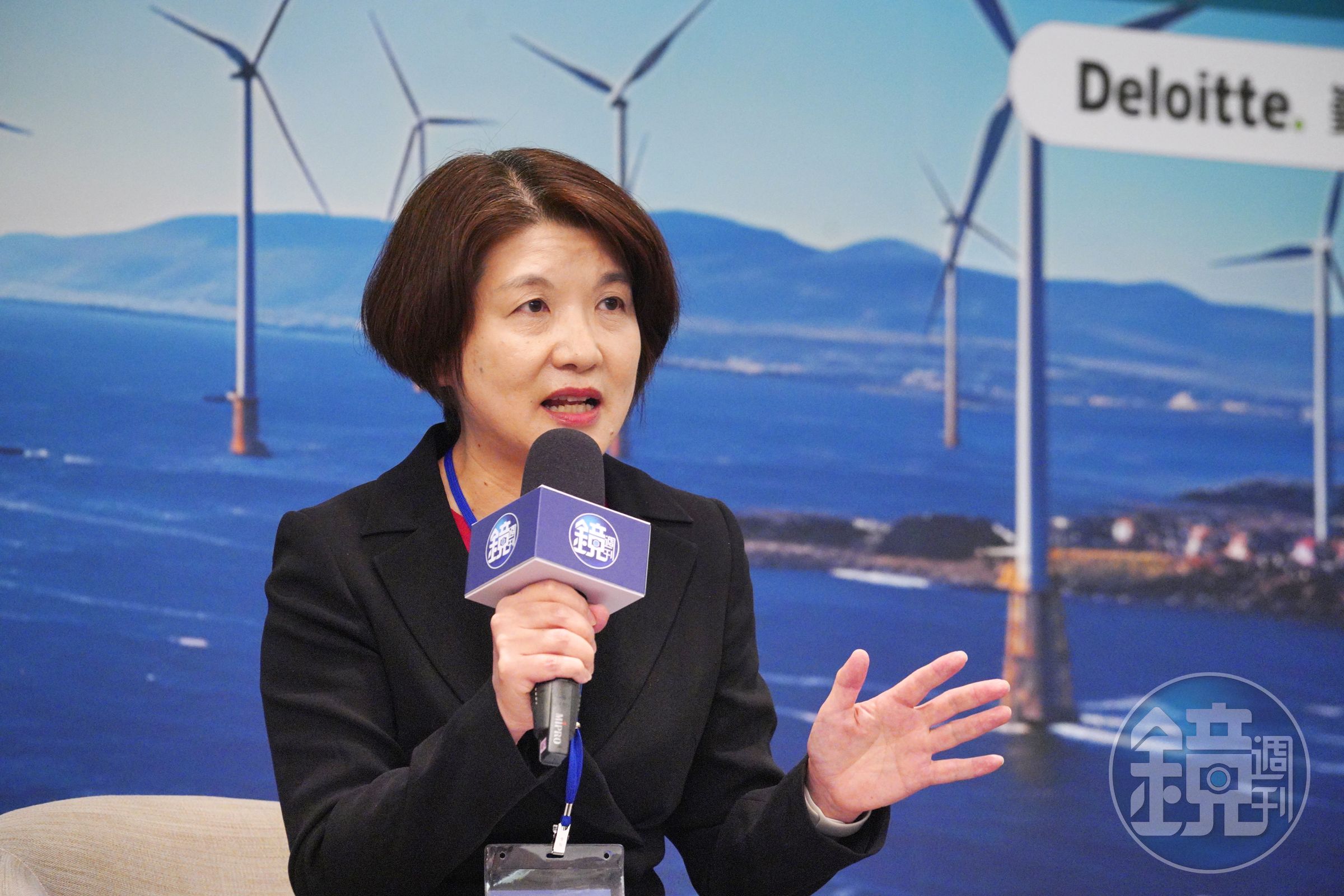 鏡週刊「2023台灣離岸風電高峰論壇」邀請產官學專家一同與會，中國信託銀行副總李靜婷特別分享寶貴的融資經驗。