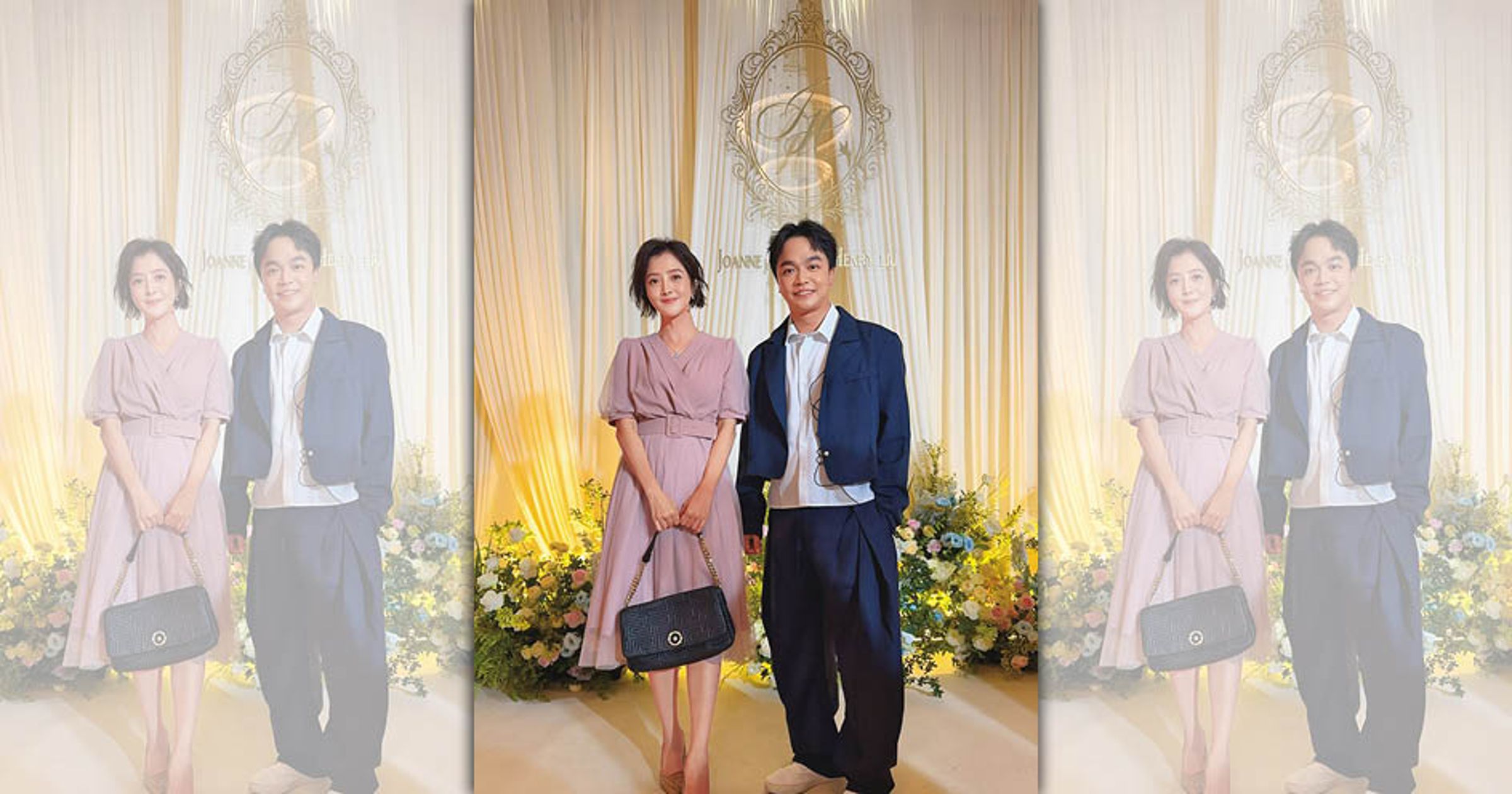李亮瑾（左）和張峰奇（右）結婚7年，如今育有2子。（李亮瑾提供）