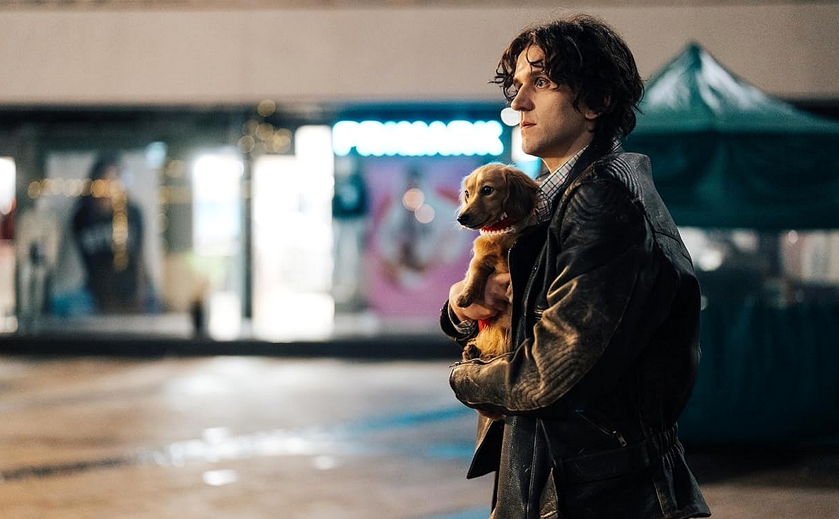 為了演出《後座力》中瘦削體態的角色，哈利梅林減重30公斤，更演出多場口交性虐戲。（海鵬提供）
