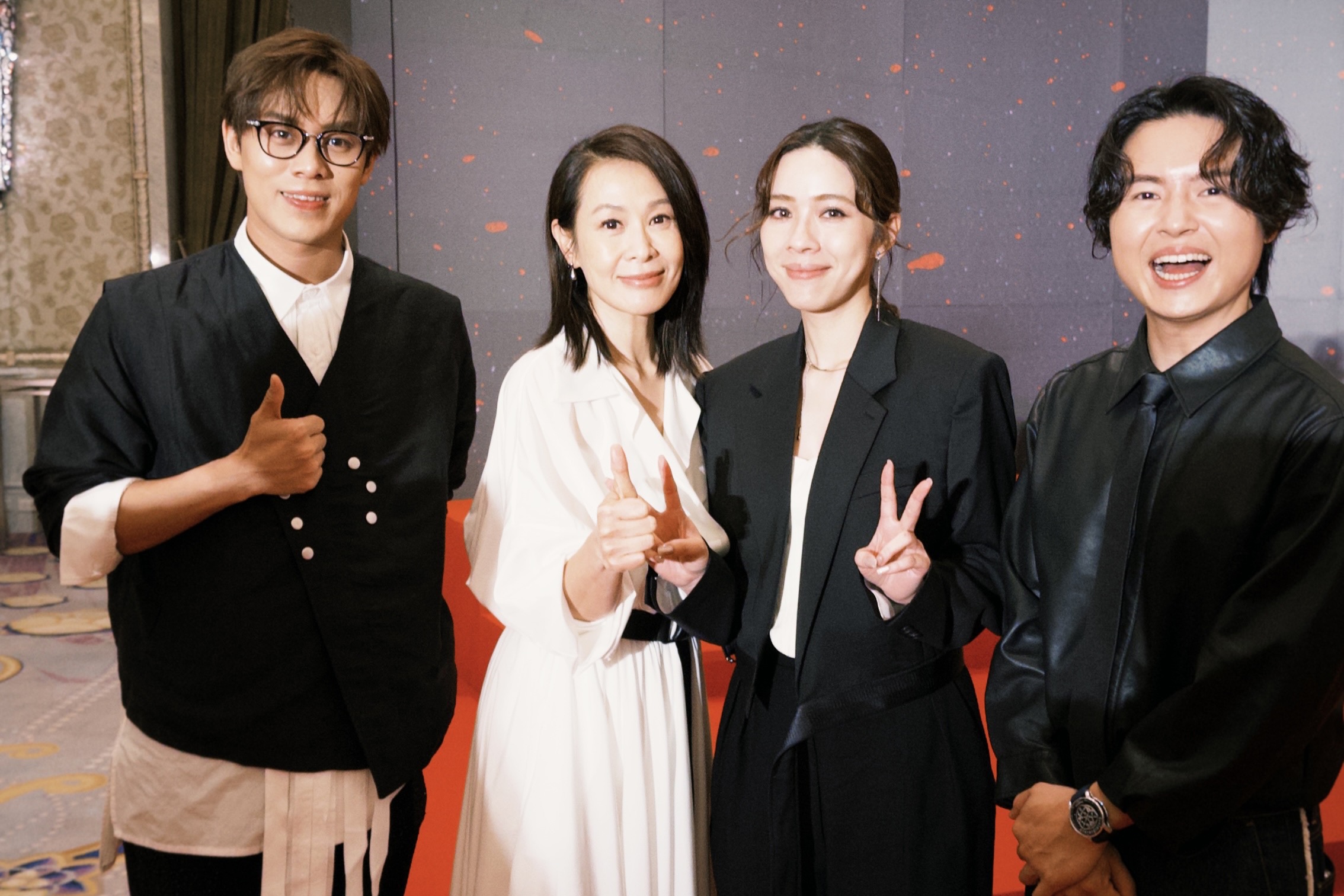  告五人在金馬午宴與同門師姐劉若英驚喜相遇，相約典禮再見。（相信音樂提供）