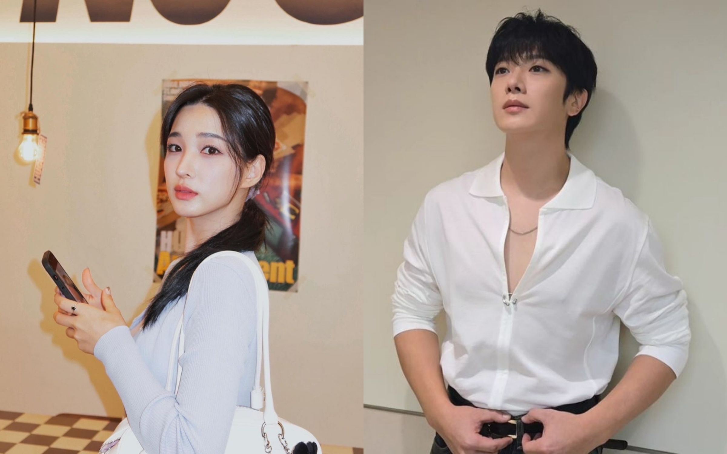 FTISLAND鼓手崔敏煥(右)涉入性醜聞,前妻律喜決定爭取3名子女撫養權。(翻攝崔敏煥、律喜INS)