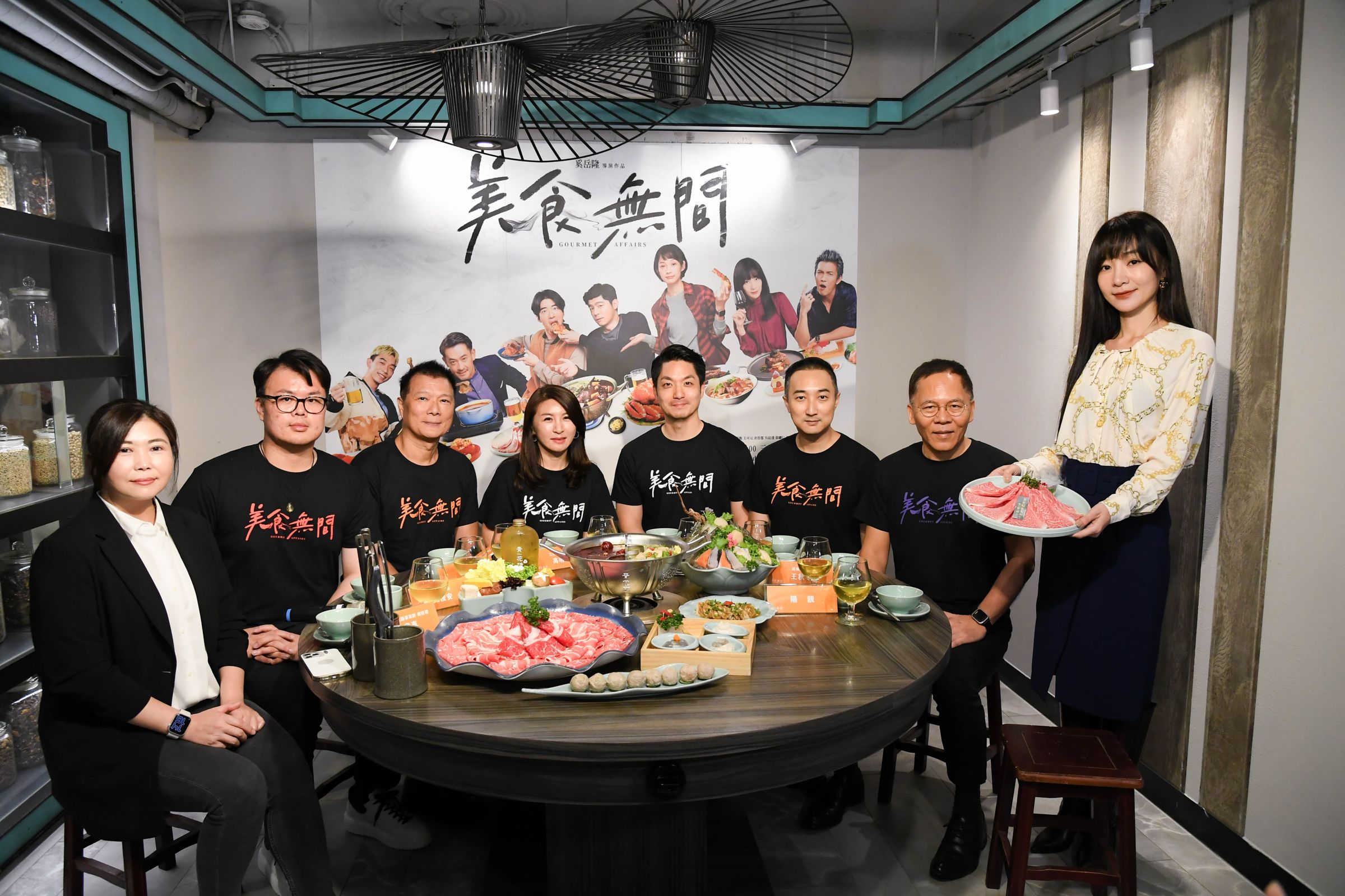 蔣萬安出席三立《美食無間》記者會。(三立提供)