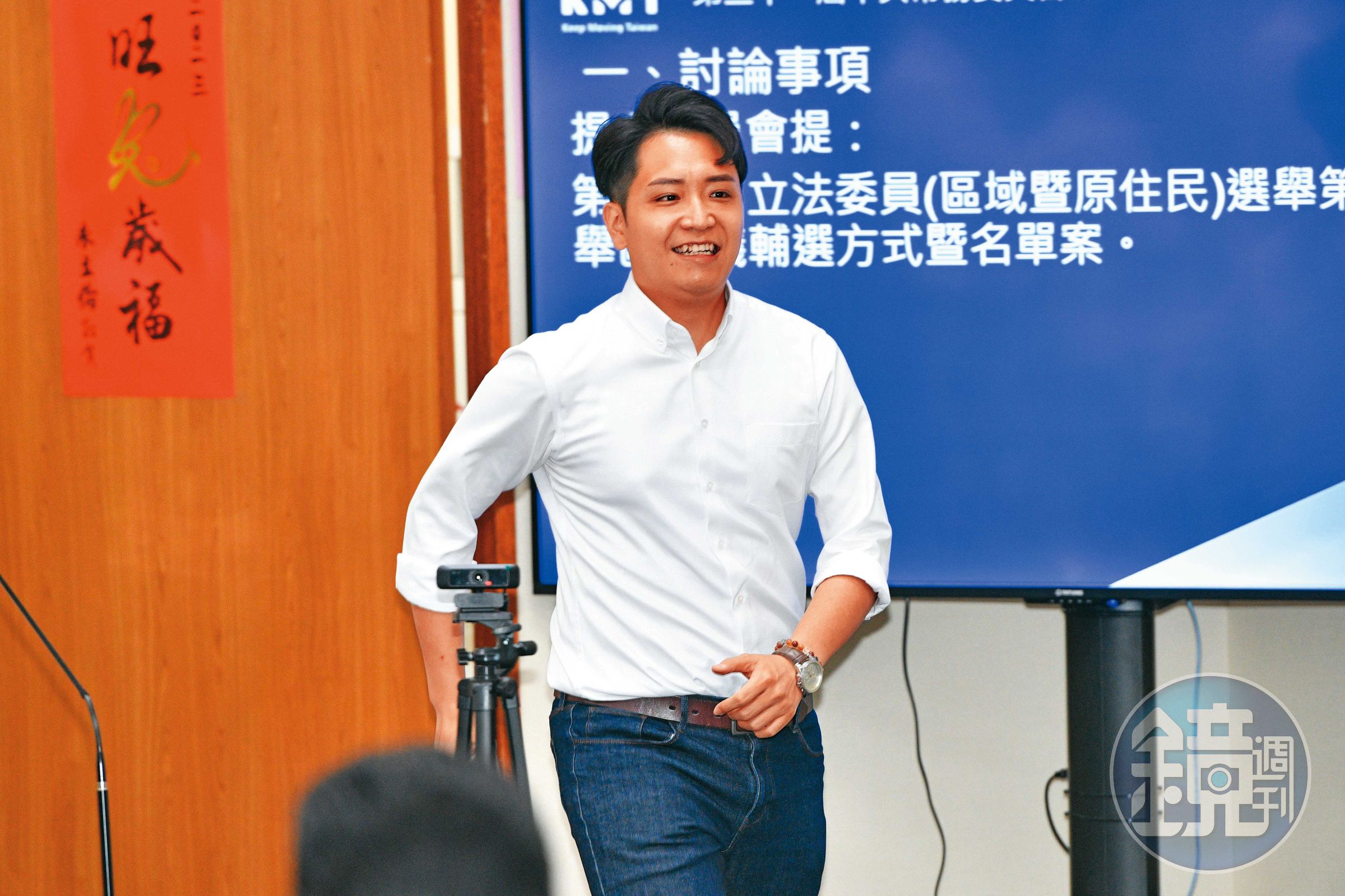 國民黨推派青年台中F4首度挑戰立委選舉,除了林家興惜敗之外,其他3人皆當選。圖為羅廷瑋。