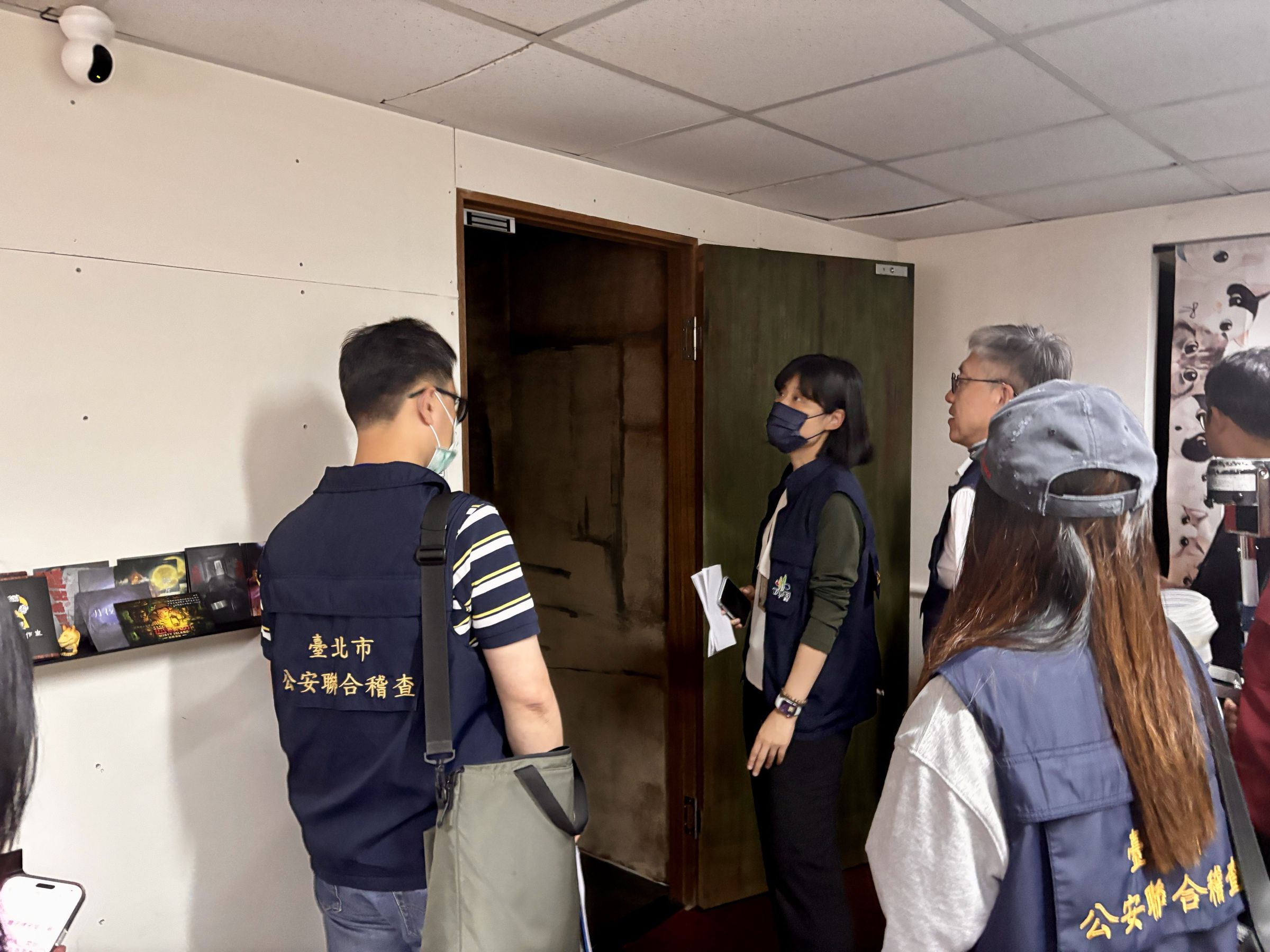 台北市政府進行稽查。（台北市文化局提供）