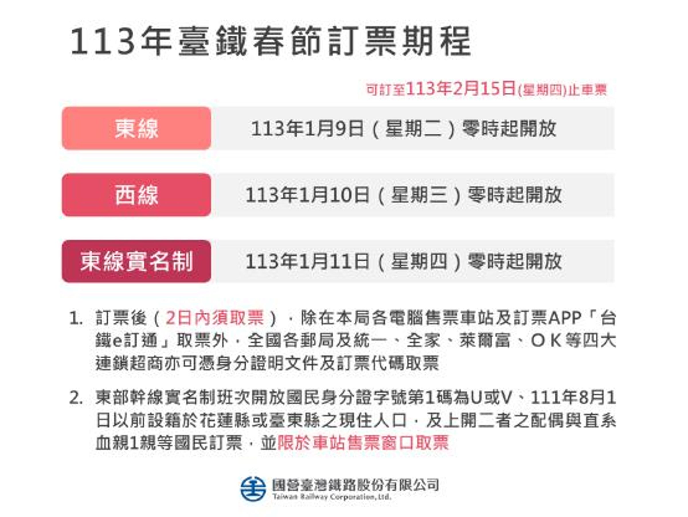 台鐵今年春節連假疏運期間,全線加開234班列車,1月9日凌晨0點陸續開放訂購車票。(本刊資料照)