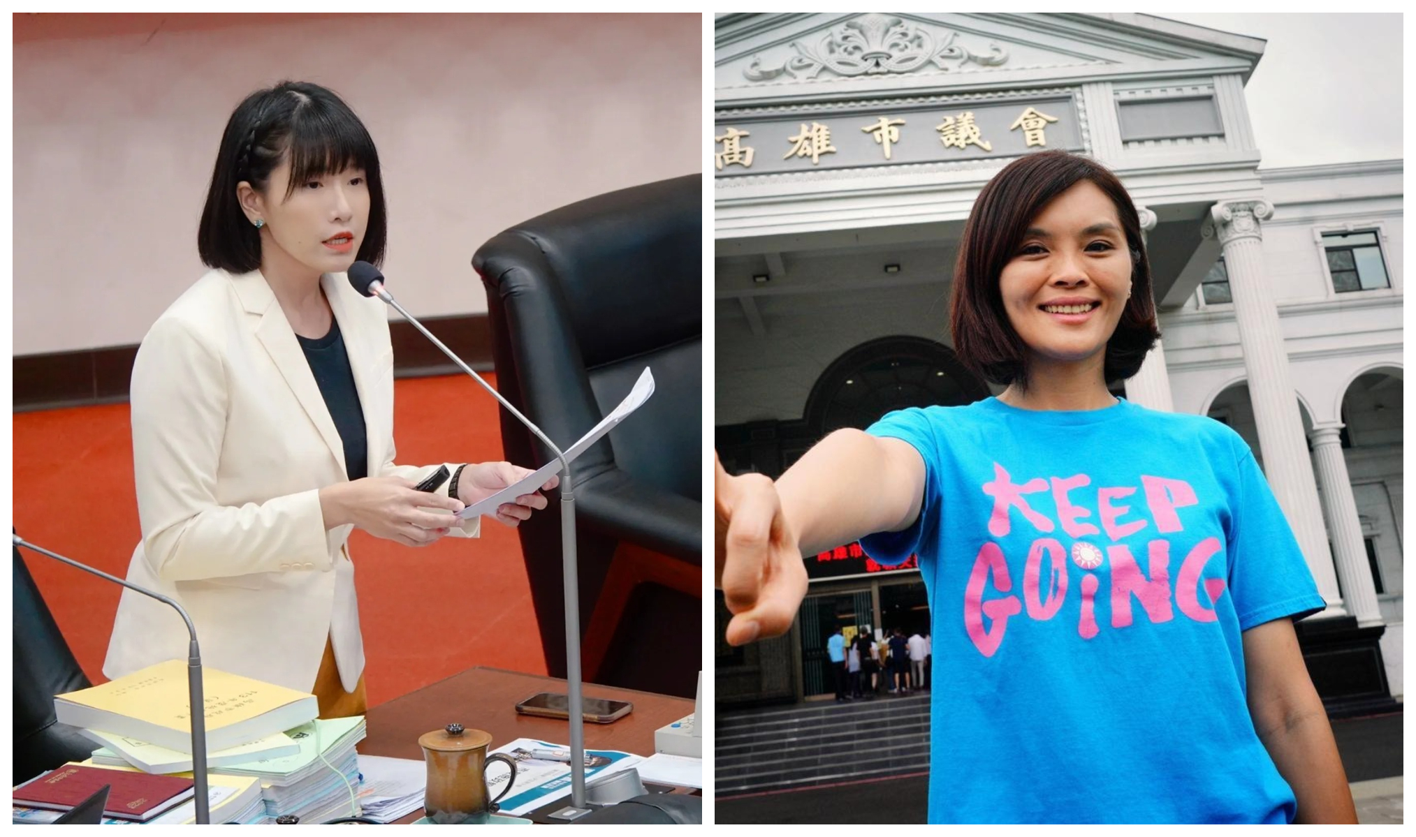 鄭孟洳（左圖）質疑李眉蓁（右圖）未如實申報財產。（本刊資料照）