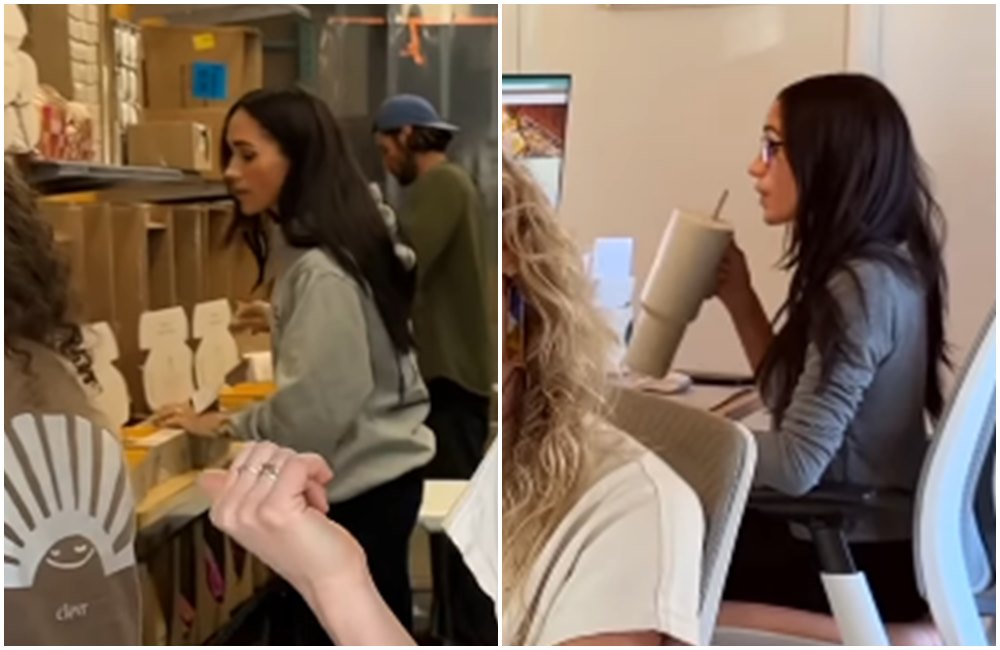 梅根出現在咖啡品牌廣告中。（翻攝clevrblends IG）