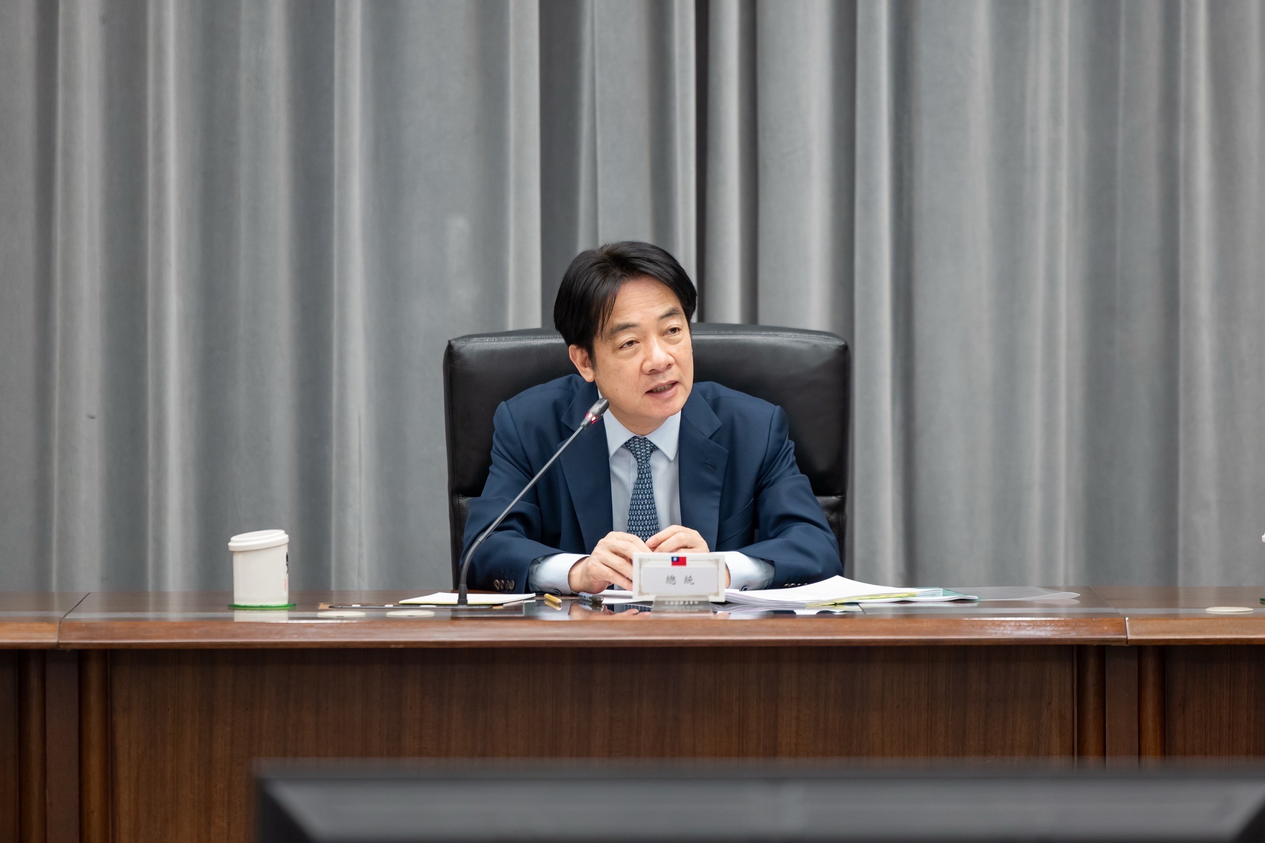 總統賴清德今日宣布將恢復軍事審判制度。（總統府提供）