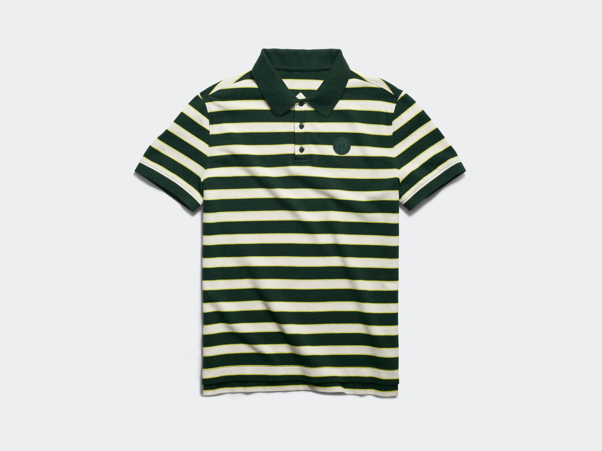 Beckley Polo學院綠色條紋衫。NT$10,300（CANADA GOOSE提供）       
