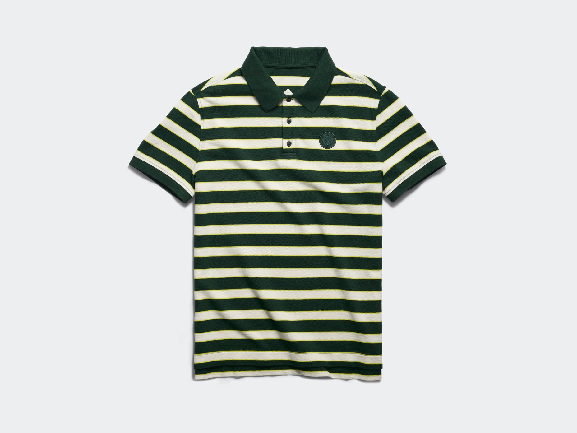 Beckley Polo學院綠色條紋衫。NT$10,300（CANADA GOOSE提供）       