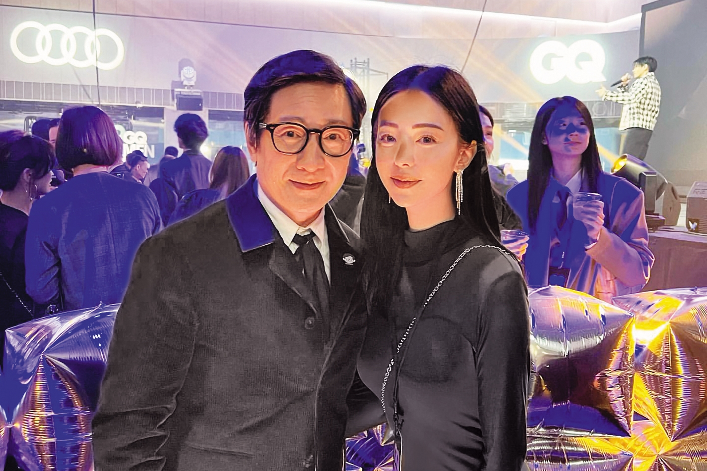 趙文安（右）也現身同個場合，並且和以《媽的多重宇宙》聞名的影星關繼威（左）合照。（翻攝自wenanchao IG）