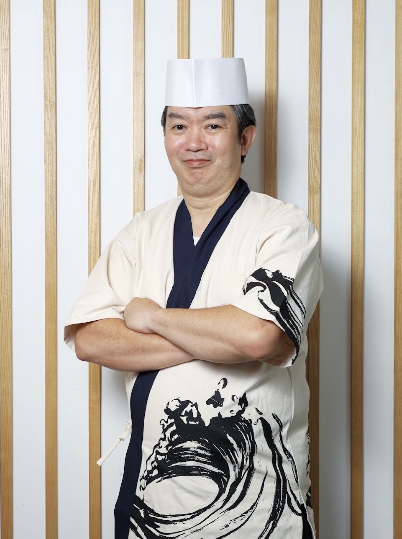 日本母公司RDC集團擔任商品部本部長兼台灣總料理長的川村圭。（合點壽司提供）