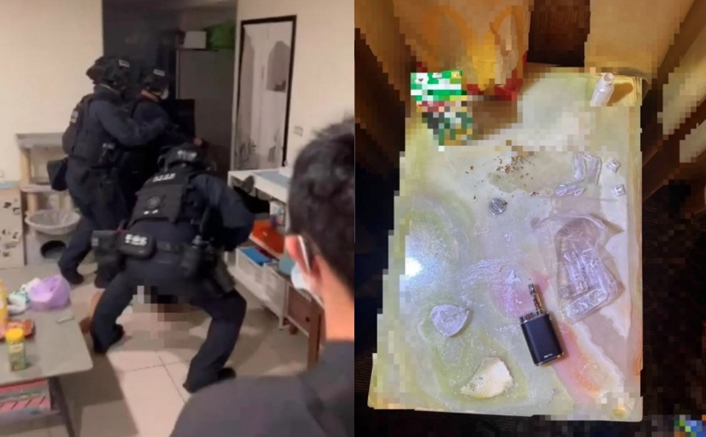 竹聯幫明仁會新店分會會長陳辰日前因吸毒過量暴斃。(翻攝畫面)