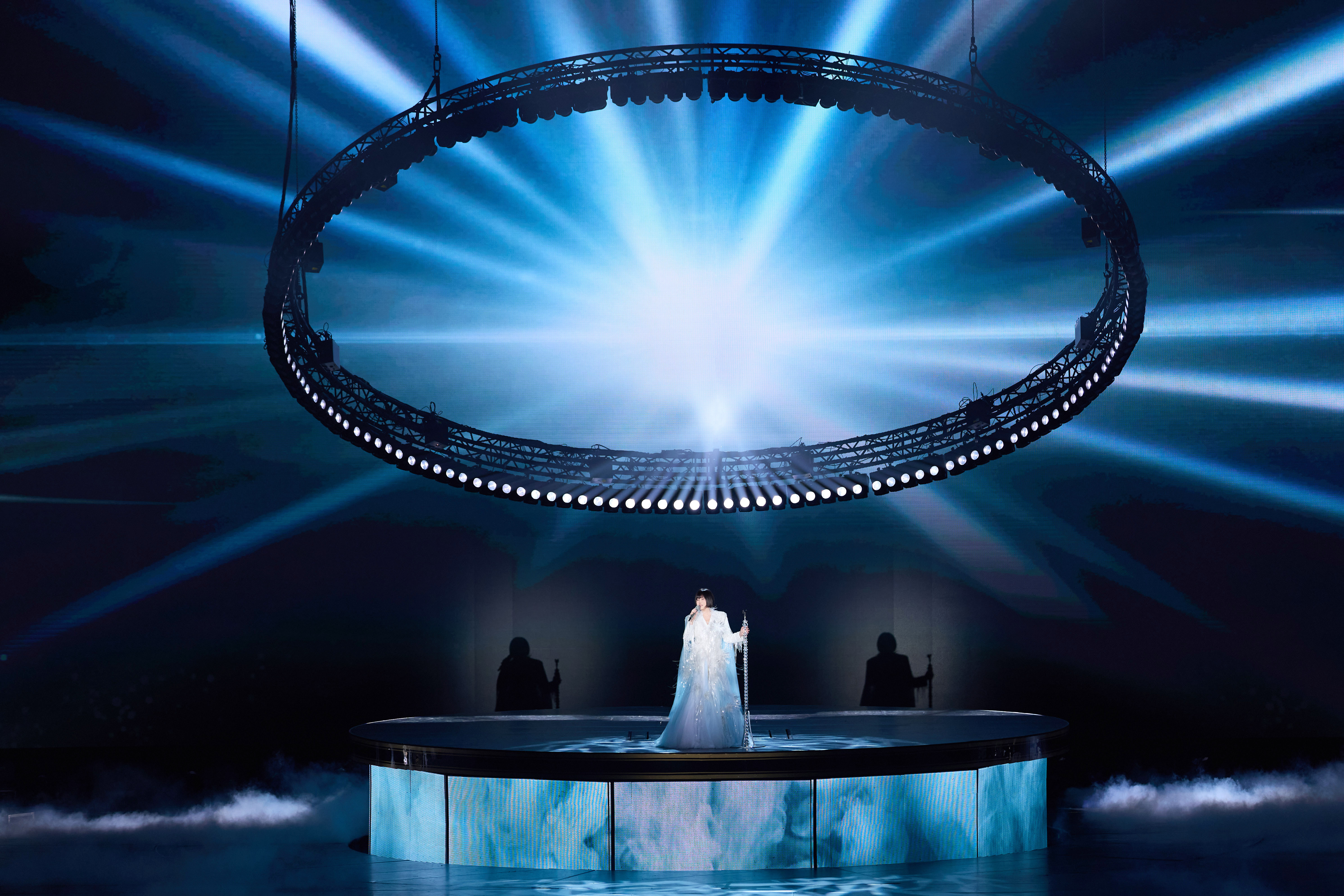 江蕙重拾麥克風在高雄巨蛋舉辦「江蕙」演唱會。（寬宏藝術提供）