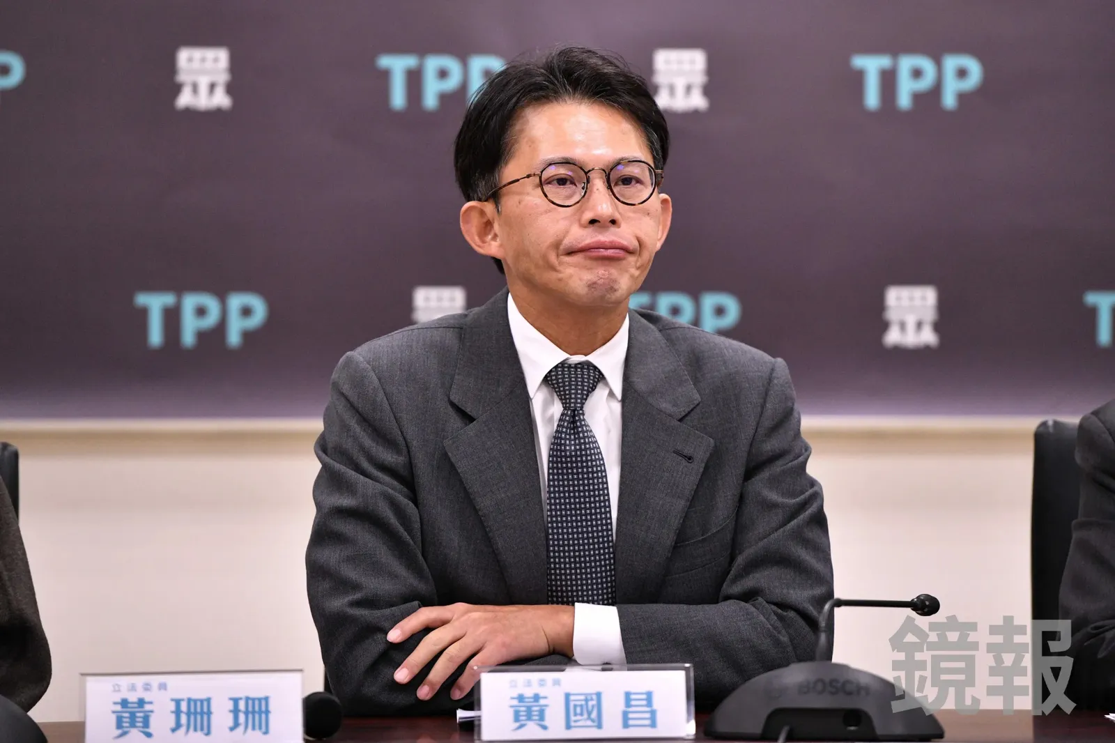 民眾黨喊修戒嚴法限國會24hr追認。圖為民眾黨主席黃國昌。（鏡報李智為）