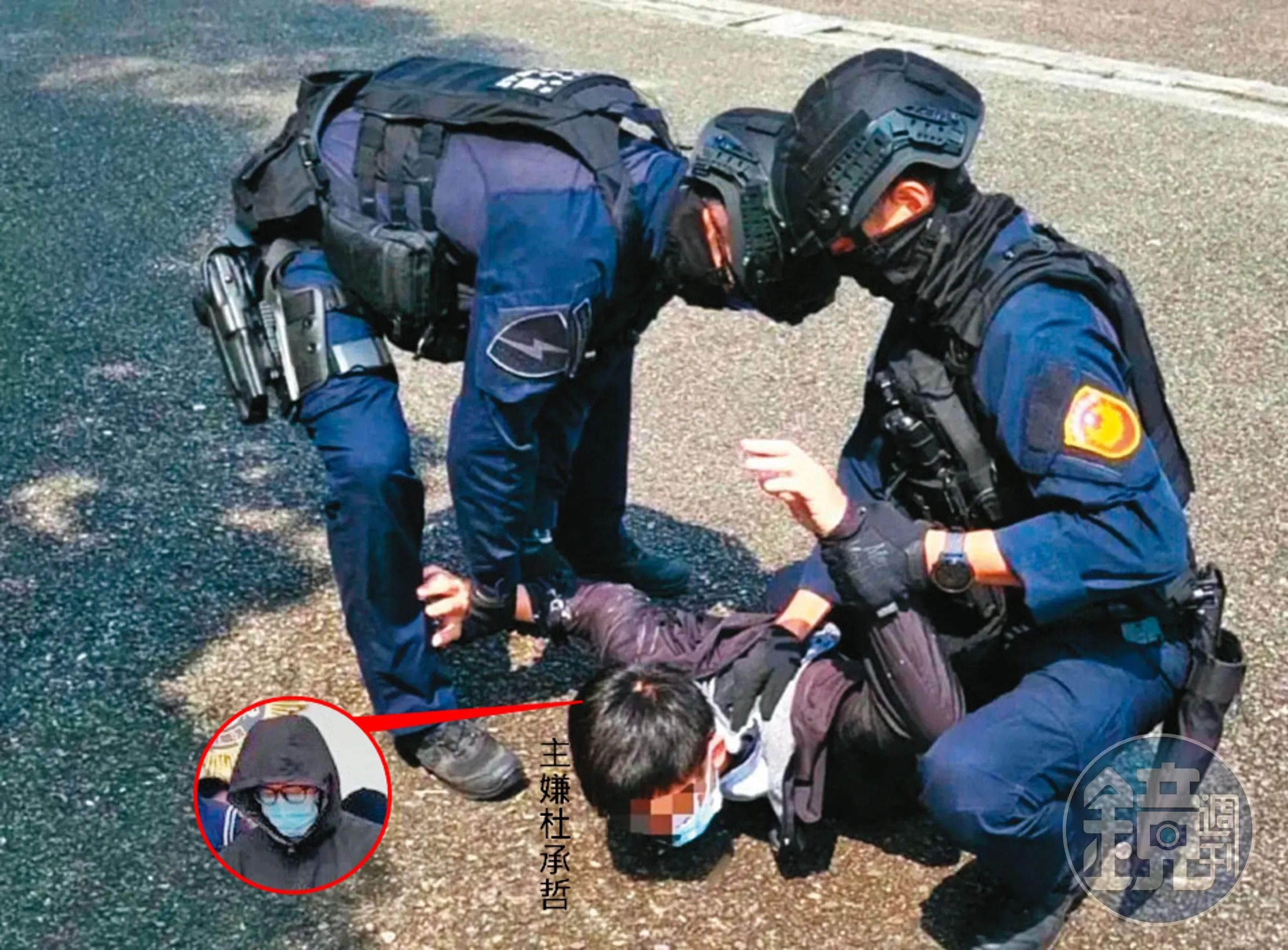 台版柬埔寨案主嫌、「藍道」杜承哲（中）被判處無期徒刑。（翻攝畫面）