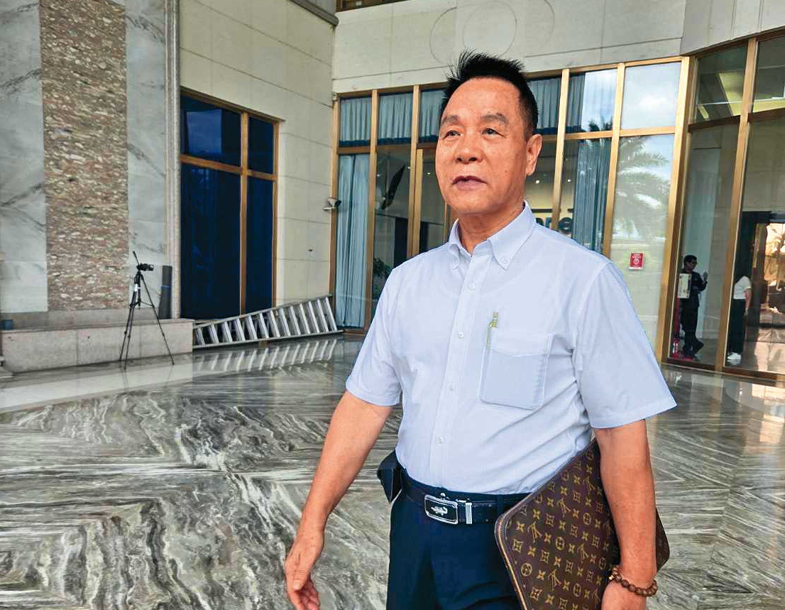 富商林金龍（圖）向本刊爆料，新北板橋海山集團家族成員、生技大亨劉炳中向他借款12億元不還。