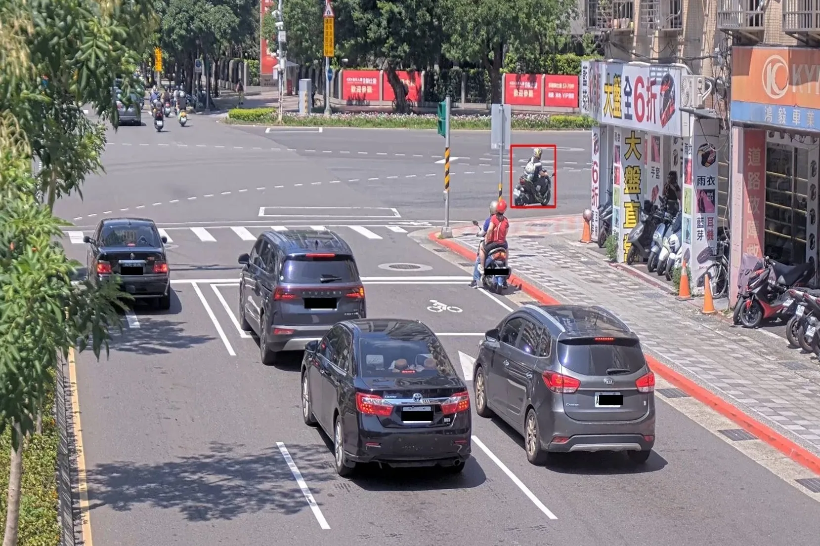 北市中正區1處路口，今日起正式啟用科技執法。（北市交大提供）
