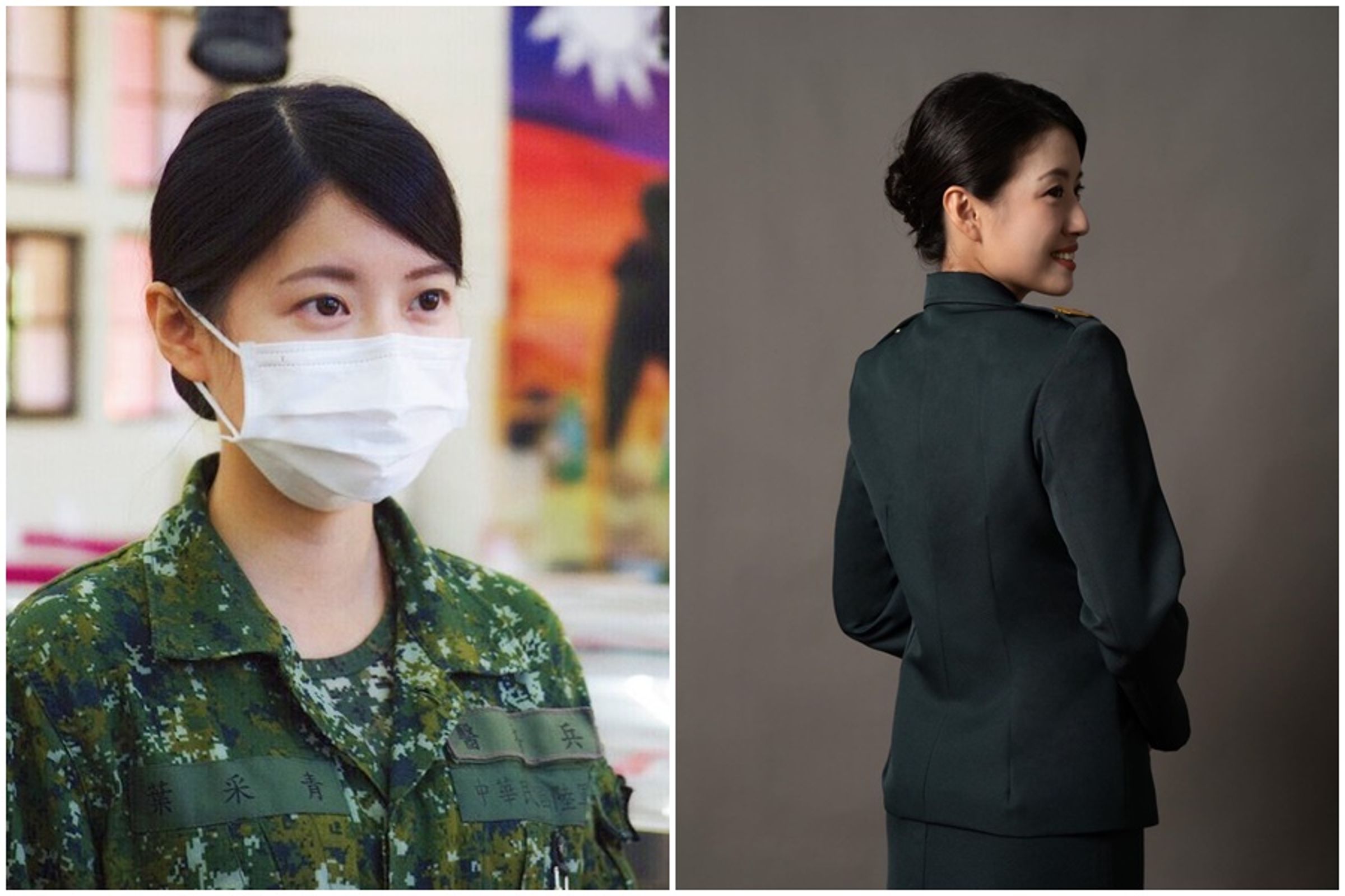 近日再有一名正妹國軍備受關注，還一舉登上PTT表特版上。（翻攝eunice830220 IG）