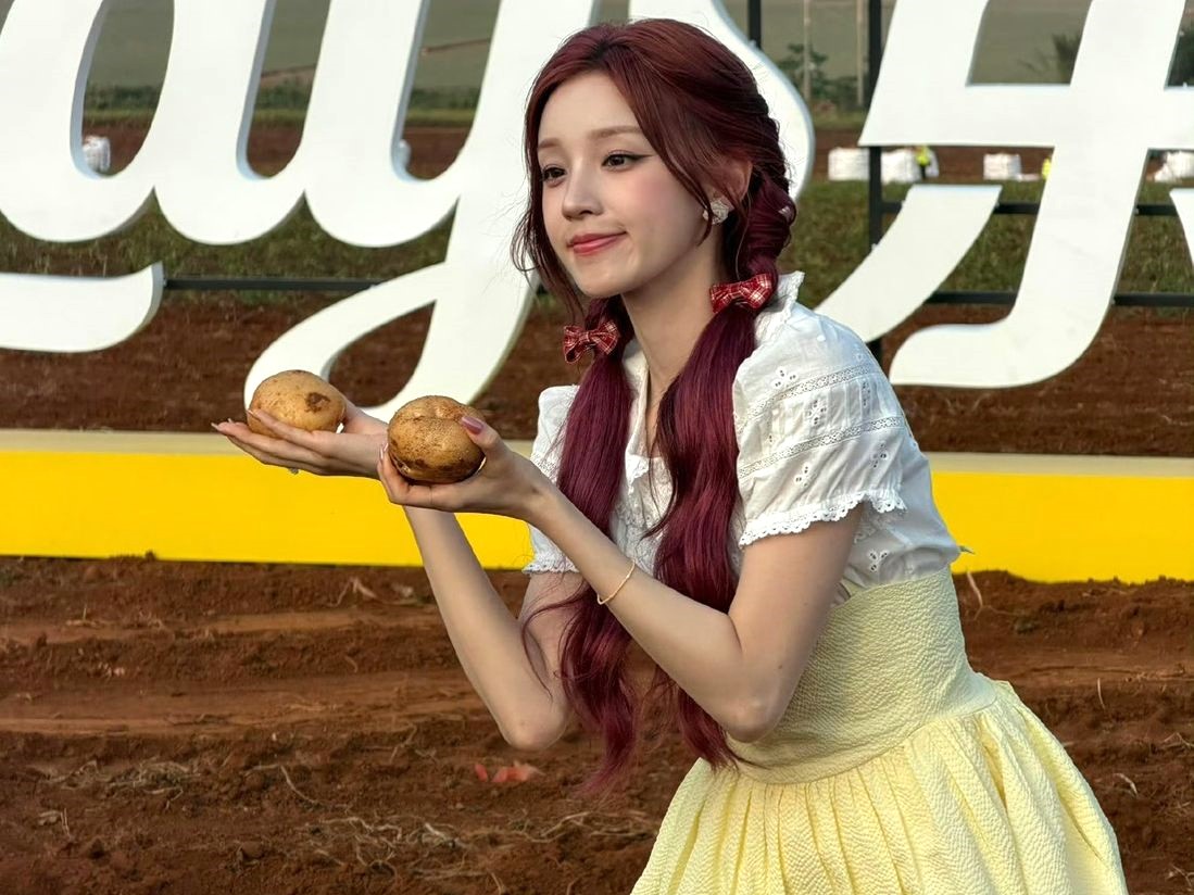 宋雨琦現場狀態有病容。（翻攝微博）