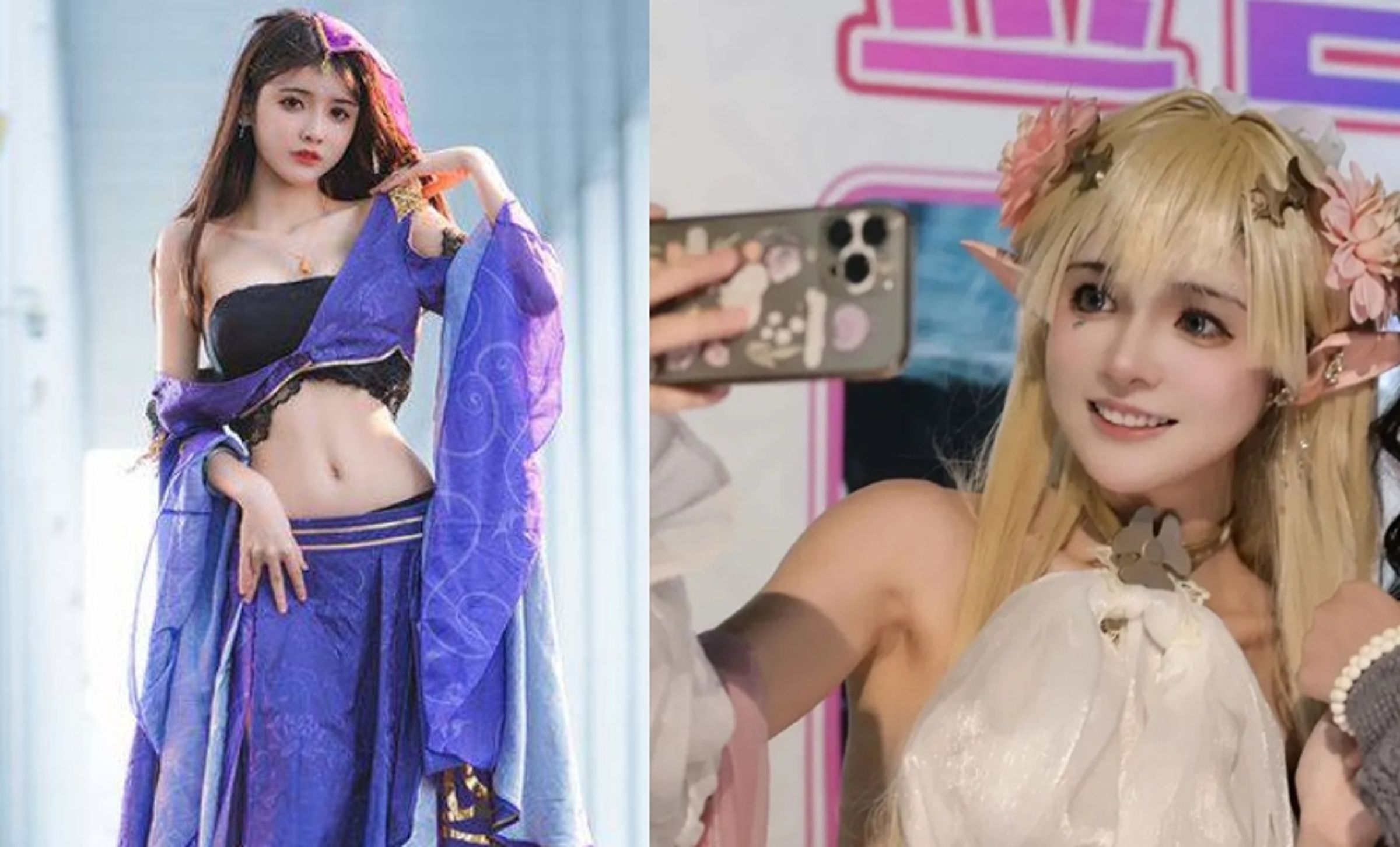 知名Coser「狗頭蘿莉」擁有甜美臉蛋，在Cosplay圈小有名氣。（翻攝微博）