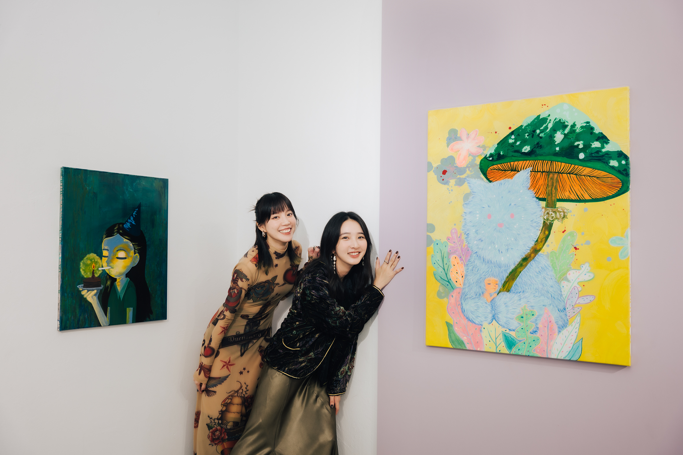 程予希邀請好友李沐一起開展記者會。(星星相藝提供)