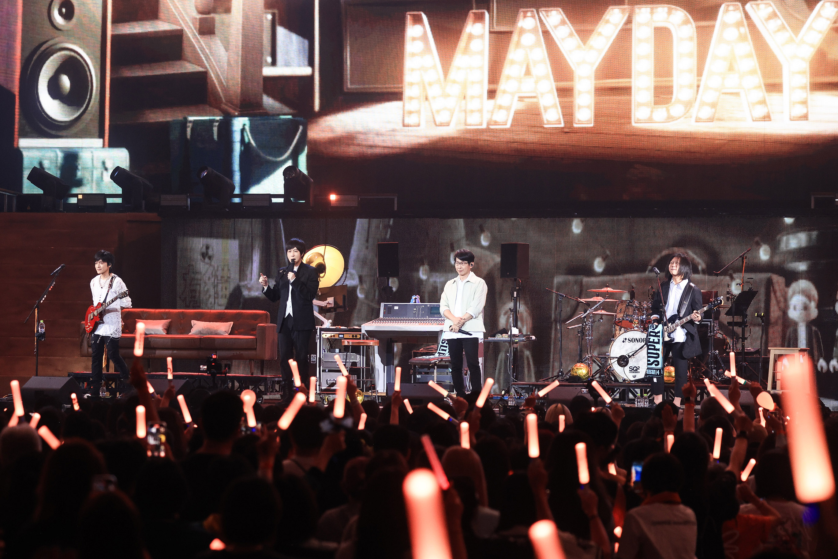 五月天「超犀利趴14」第二天繼續壓軸登場。（相信音樂提供）