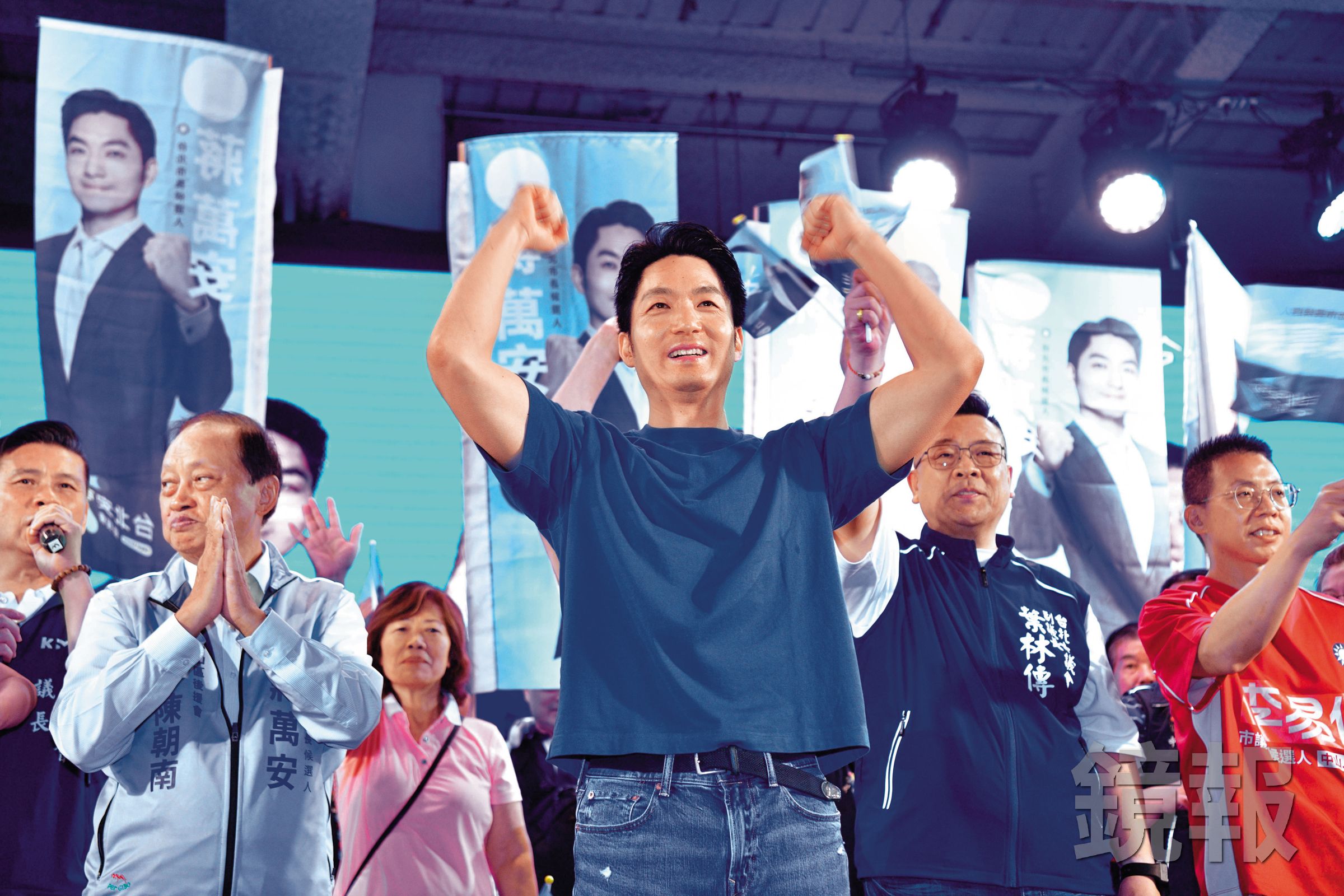 蔣萬安近期轉熱戰,主動拋市政議題搶票。(鏡報李智為)