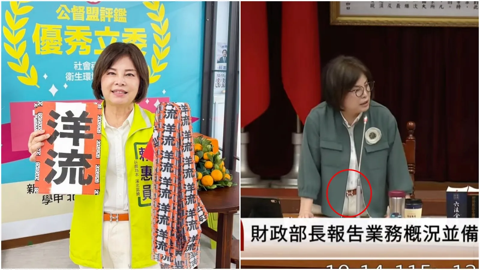 賴惠員被揪出喜歡穿「愛馬仕皮帶」　網諷：委員您夠不夠純樸？