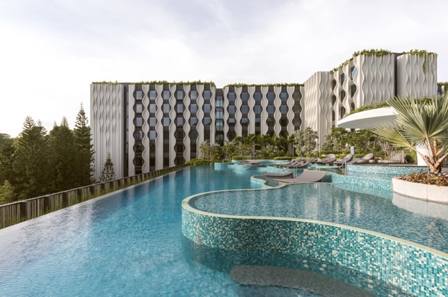 台灣遊客入住新加坡聖淘沙酒店，卻遭遇3,000元新幣（換算約新台幣7.1萬元）在房內不翼而飛事件。（翻攝聖淘沙酒店網站）