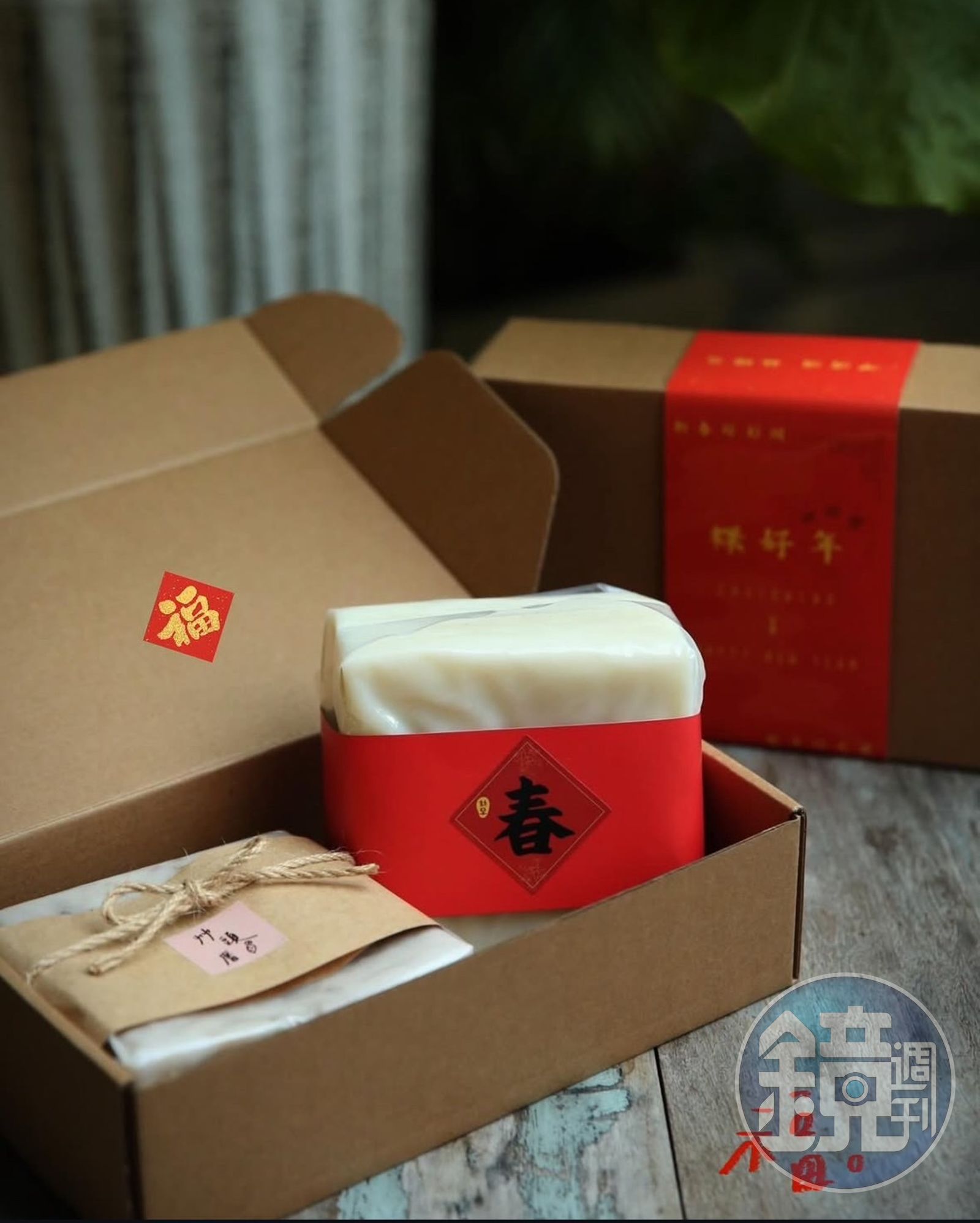 艸頭厝平常買得到小分量的糕粿,到了過年則換成喜氣、大分量版本。(艸頭厝提供)
