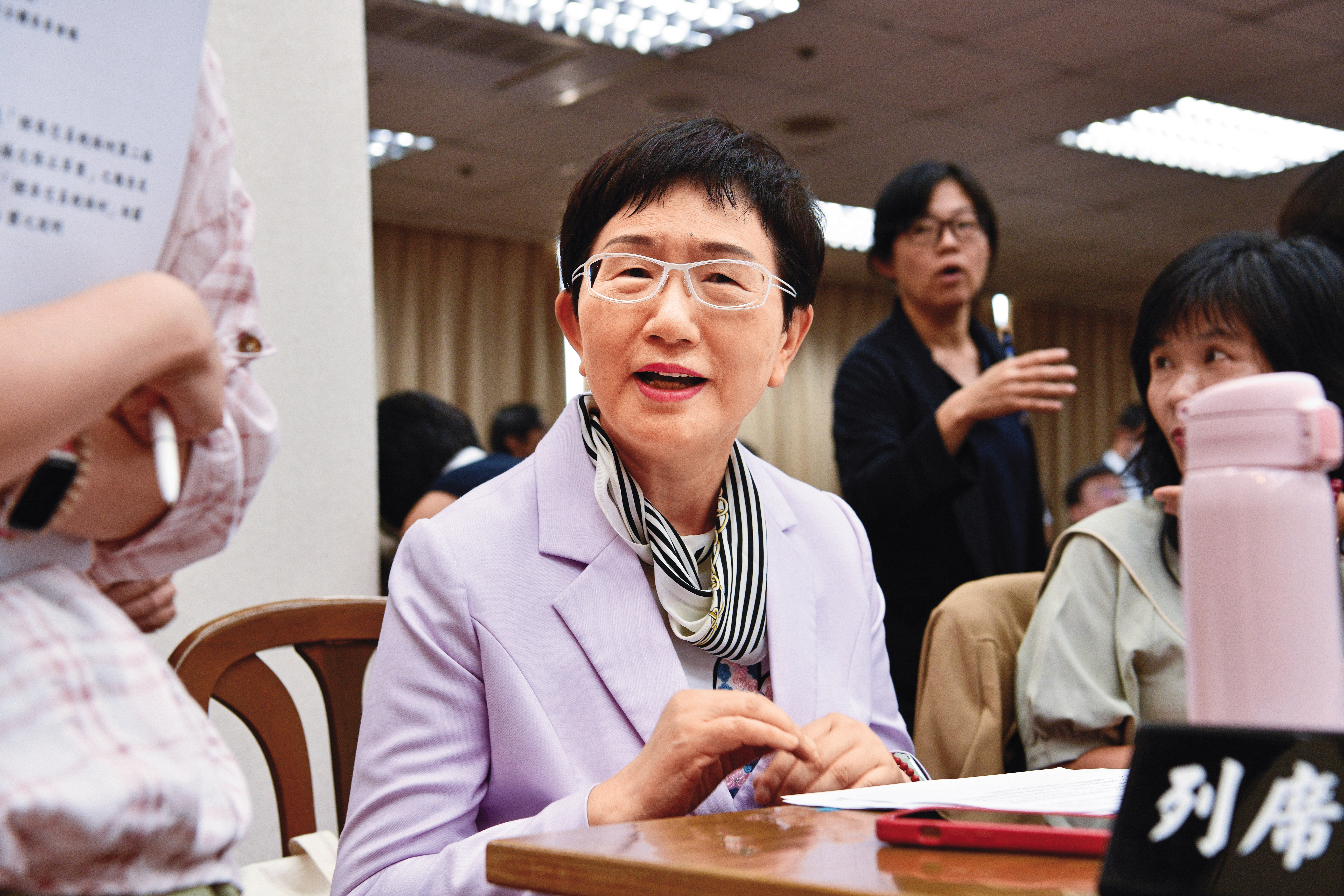 公股在券商公會掌握5至6席理事，公股態度成為改選關鍵。圖為財政部長莊翠雲。