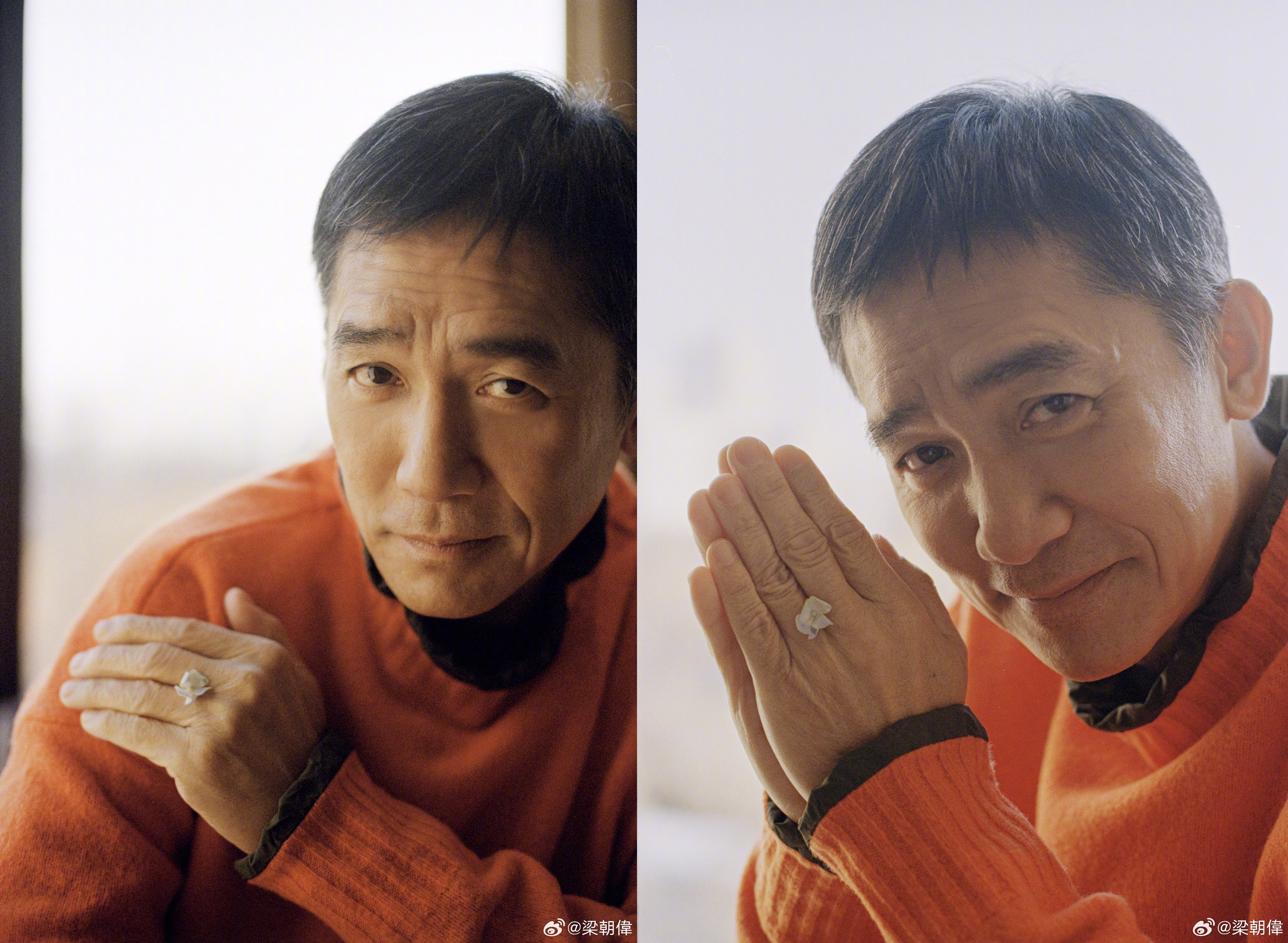 梁朝偉個性低調社恐，沒工作時長住日本，能在香港遇到他其實並不算容易。（梁朝偉微博）