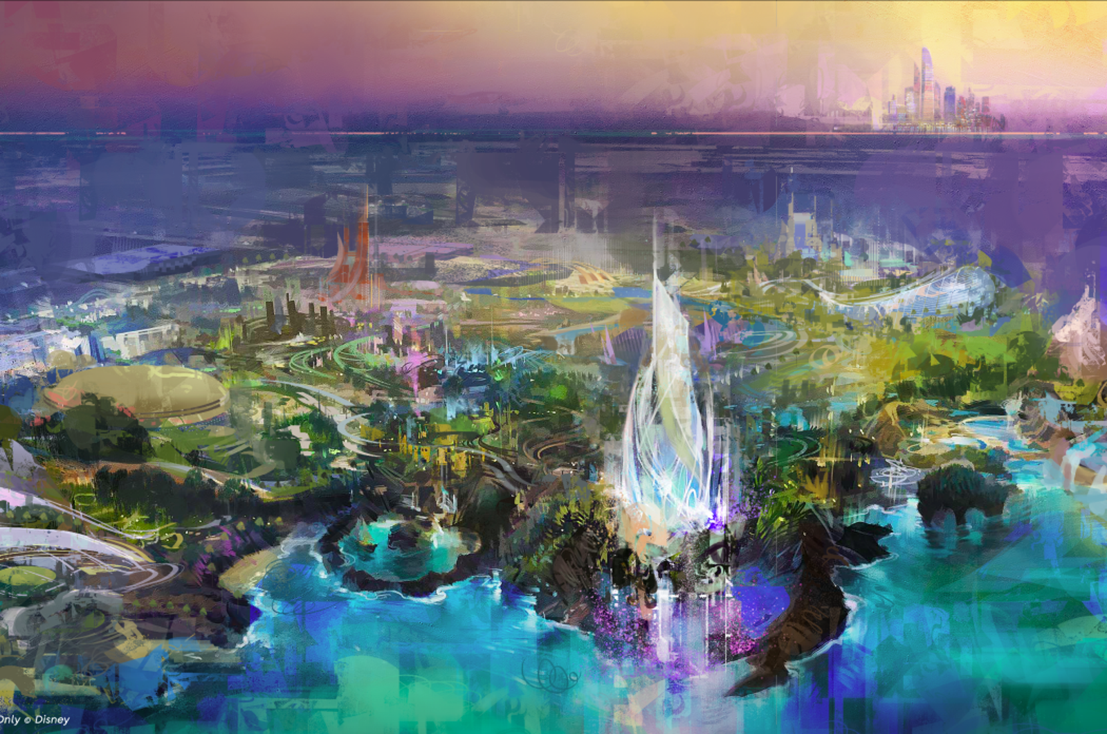 第7座迪士尼主題樂園,將落腳在阿布達比亞斯島。(翻攝thewaltdisneycompany)