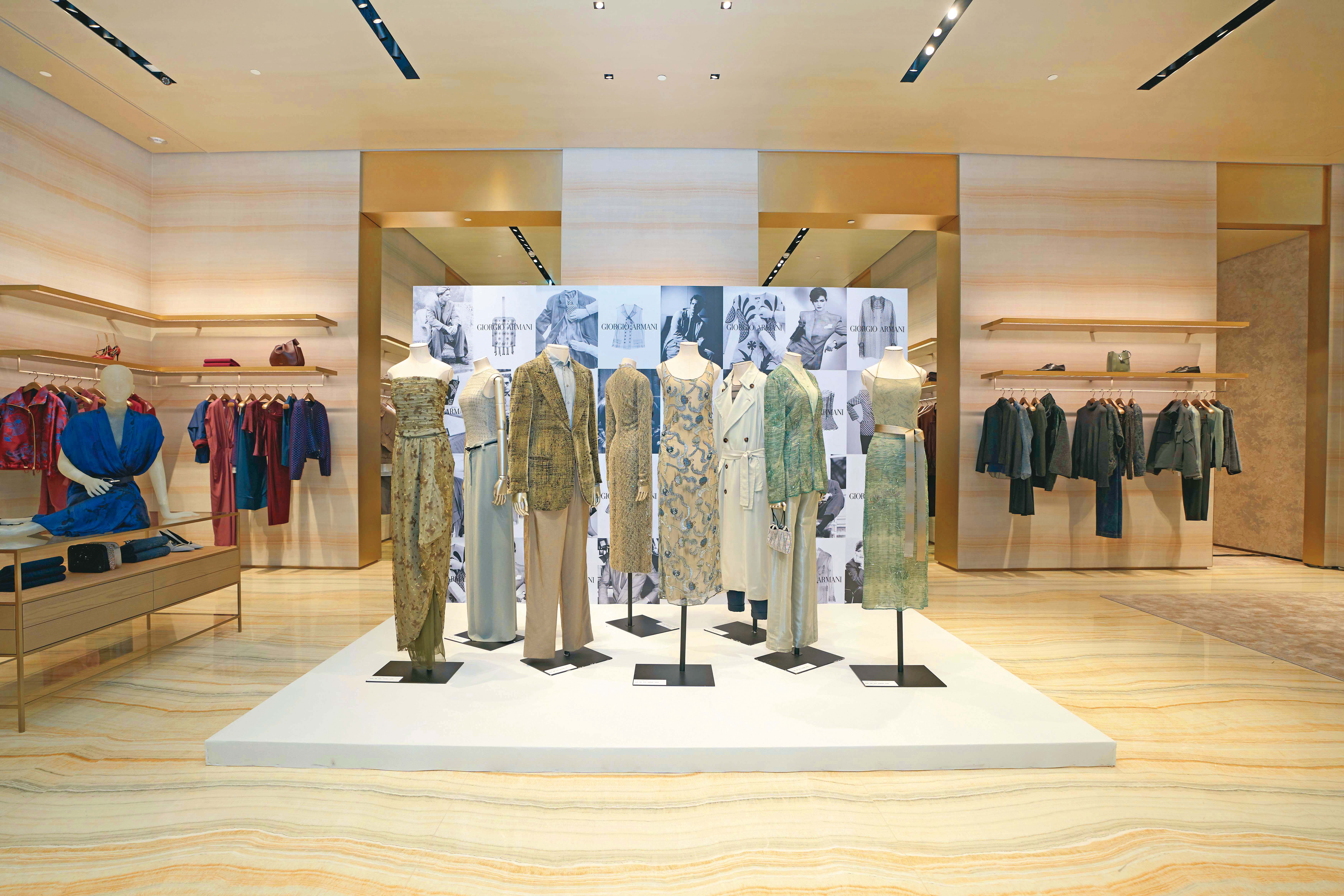 首度引進台灣的「Armani╱Archivio」典藏檔案大展可見到50多年來的珍貴選件。(奧西尼提供)