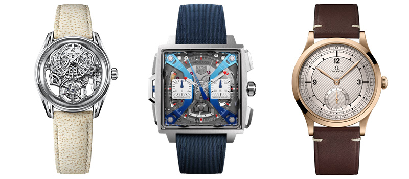 今年WM一共1600珍品獻客。由左至右:Grand Seiko、泰格豪雅、歐米茄