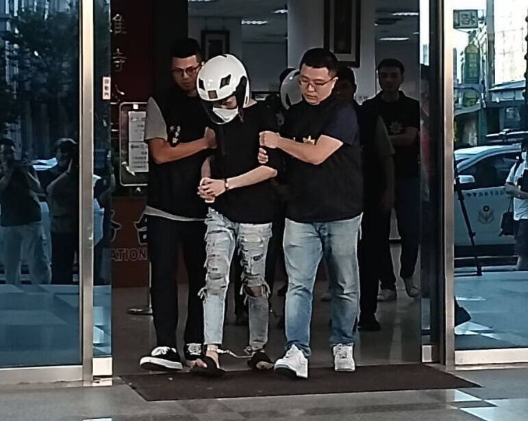 劉姓嫌犯3人被移送法辦，檢察官向台地院聲請羈押。（警方提供）