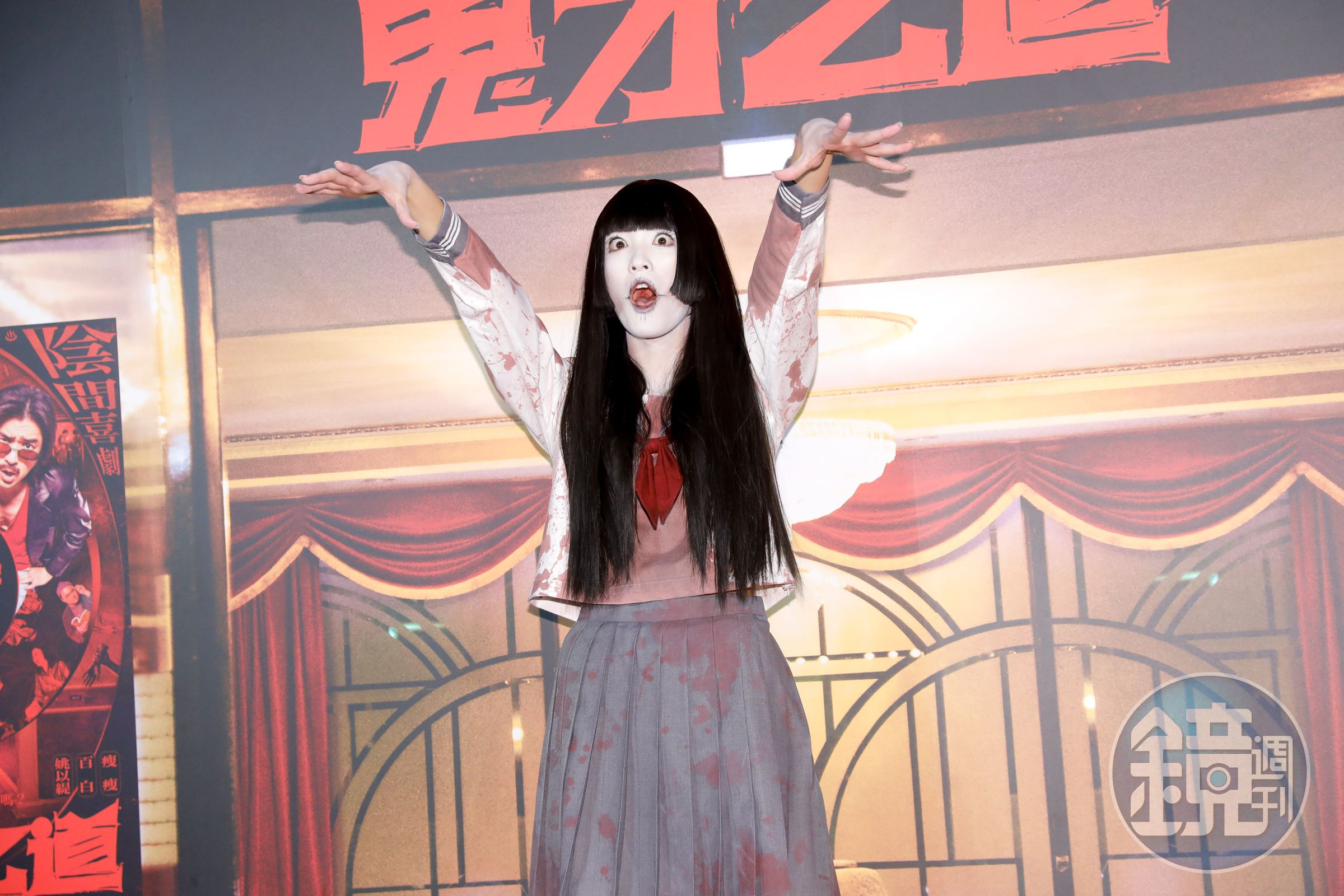 王淨戲裡「好恨啊」台詞有發展成發燒金句潛質,她死白臉的鬼妝看起來最恐怖。