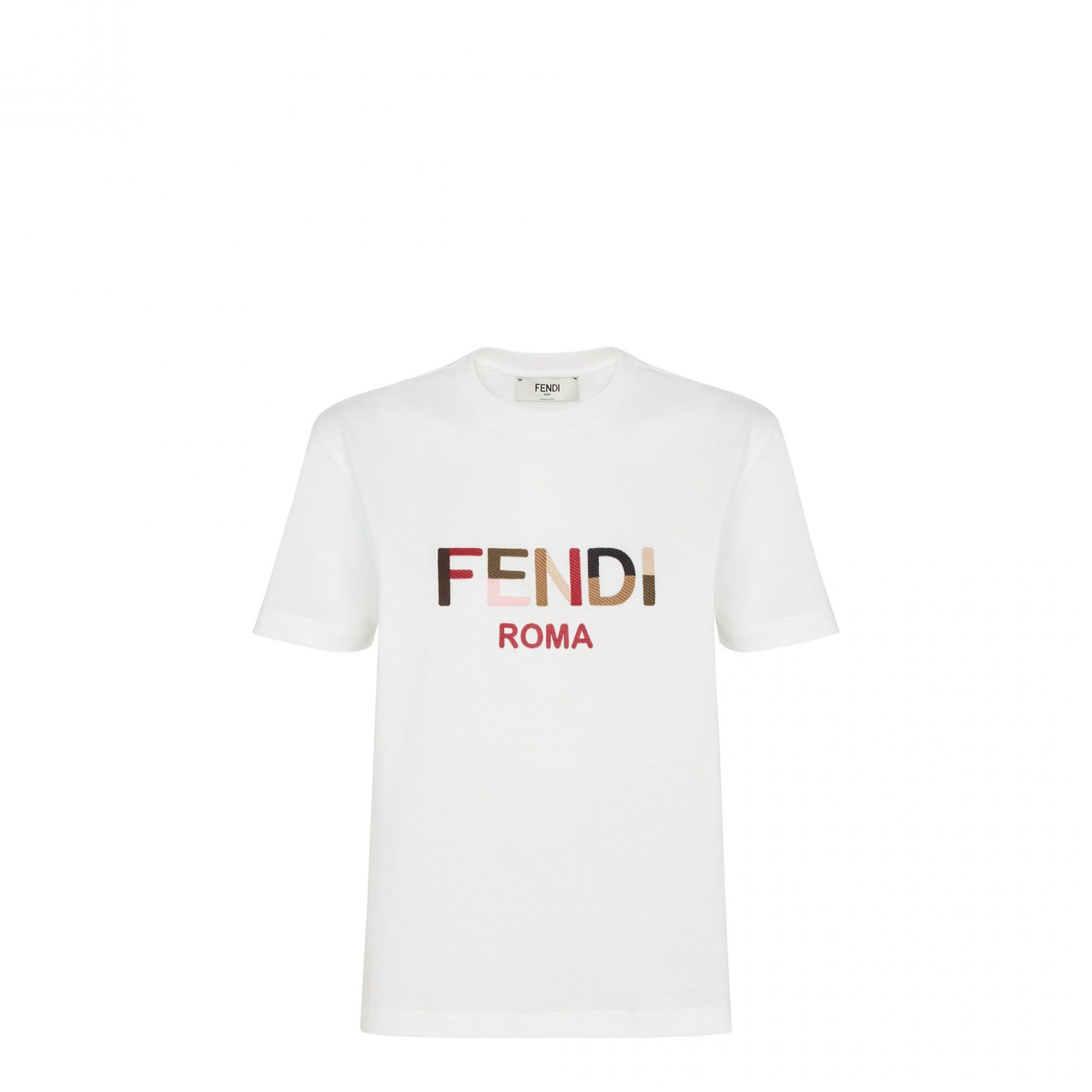 情人節限定系列多彩logo T-shirt。NT$25,600（FENDI提供）