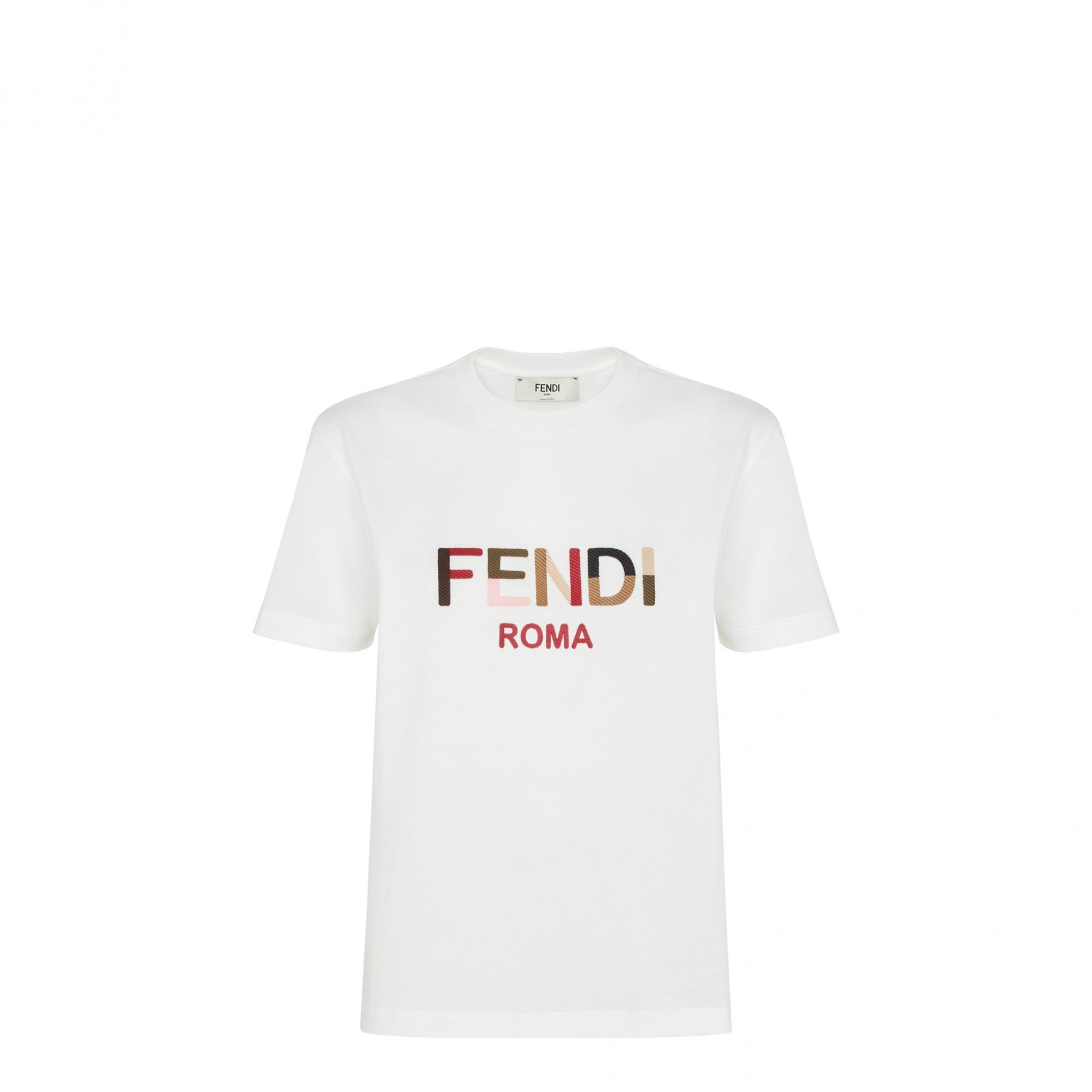 情人節限定系列多彩logo T-shirt。NT$25,600（FENDI提供）