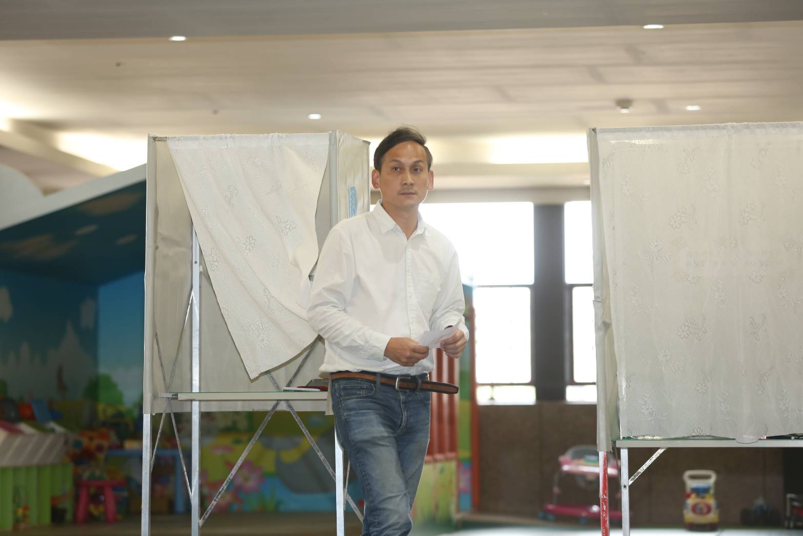 葉元之因選區結構「長期綠大於藍」，讓罷團認為極有機會成功，這次大罷免備受關注。（鏡報李鍾泉攝）