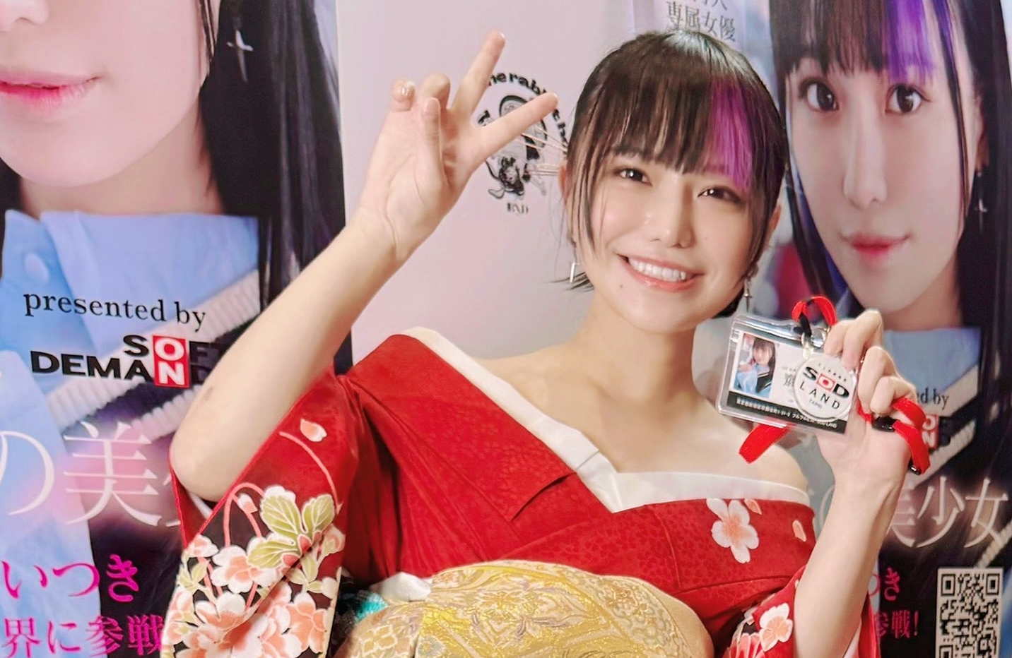 齋齋是日本片商SOD第一位台籍專屬女優，近來引起諸多關注。（翻攝齋齋いつきINS）