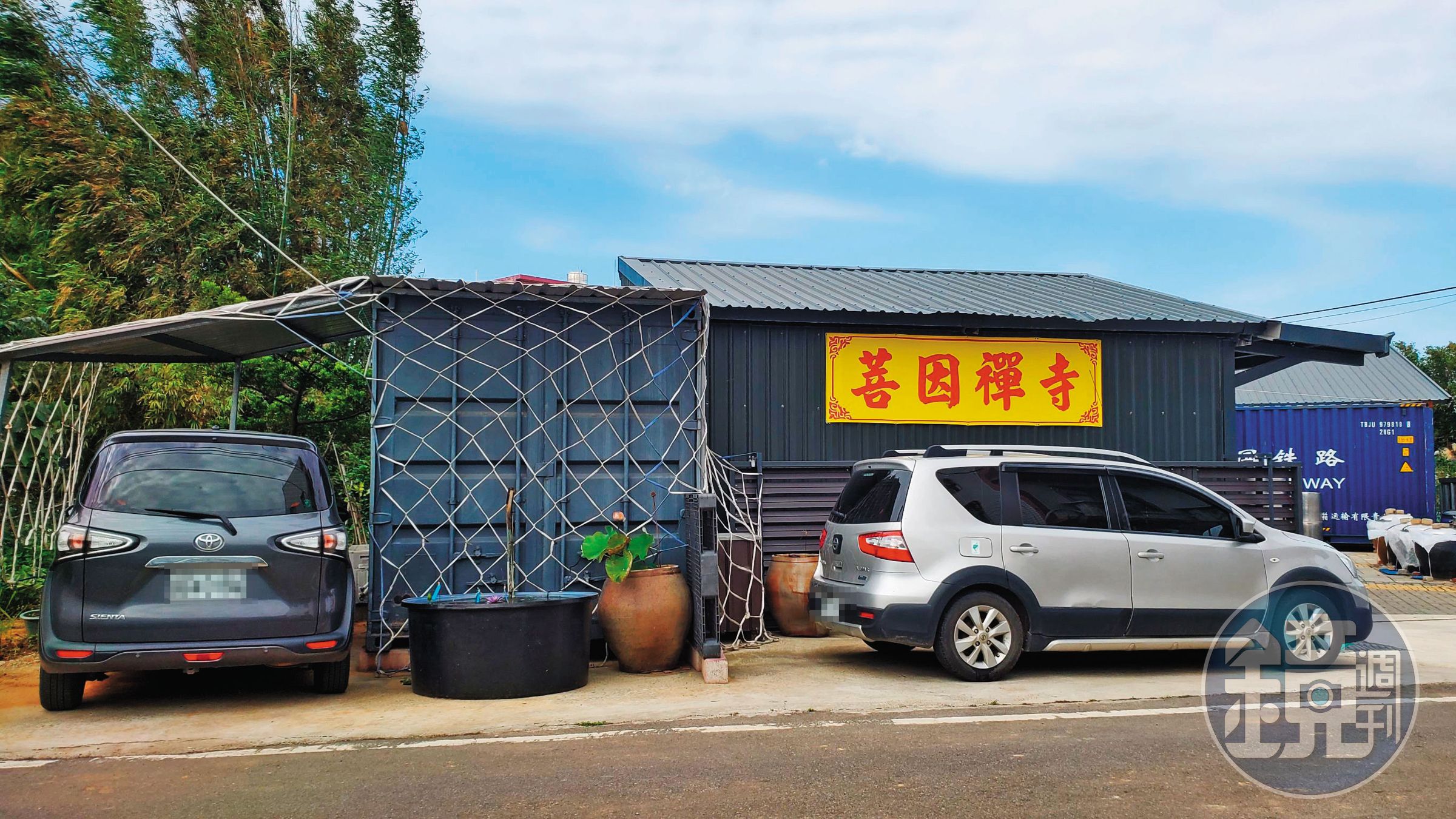 相當簡樸的菩因禪寺,原本位在桃園大園地區,因航空城計畫拆遷移入宗教專用區。