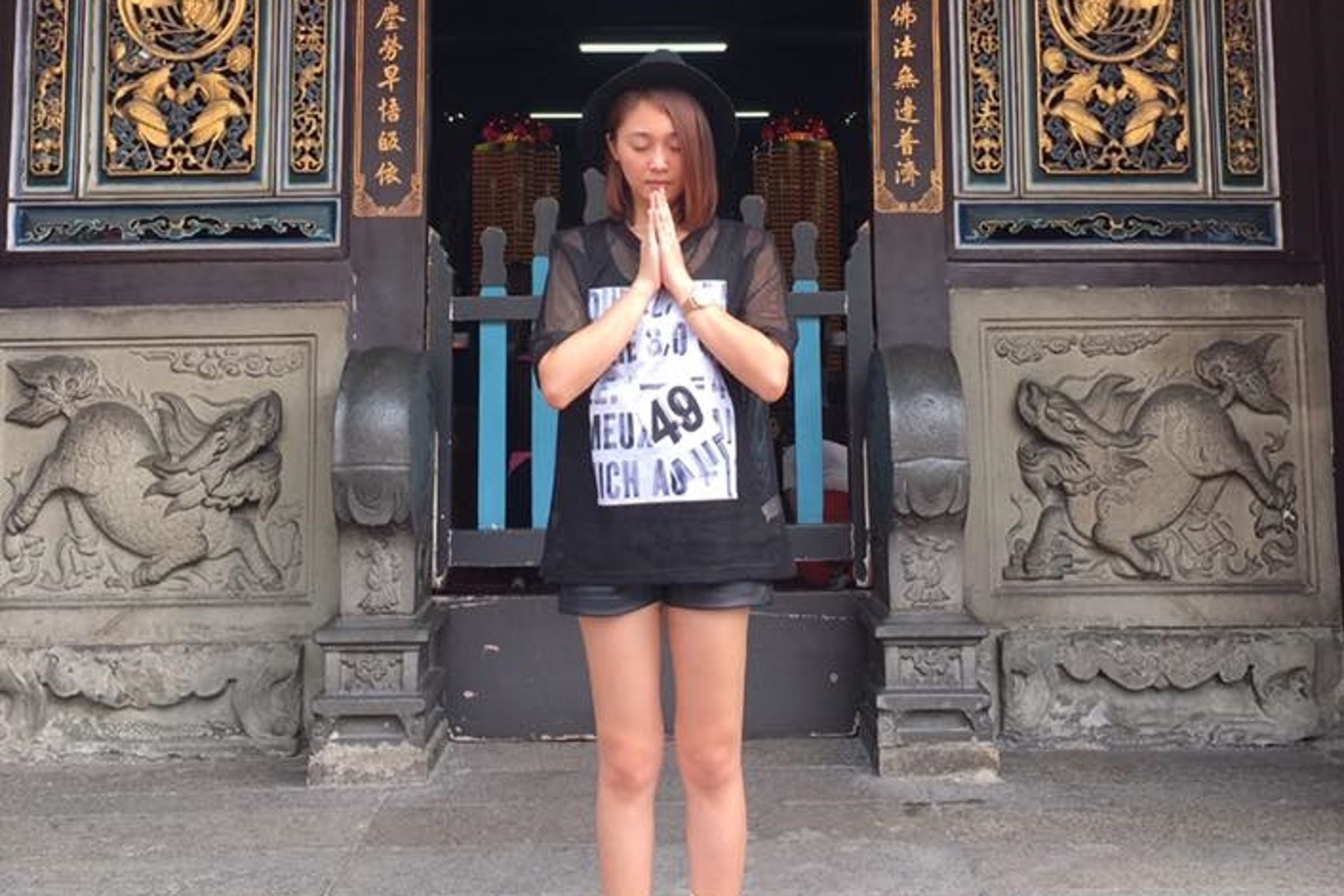 張文綺過去曾是三太子乩身,如今受洗成基督徒。(翻攝自張文綺臉書)